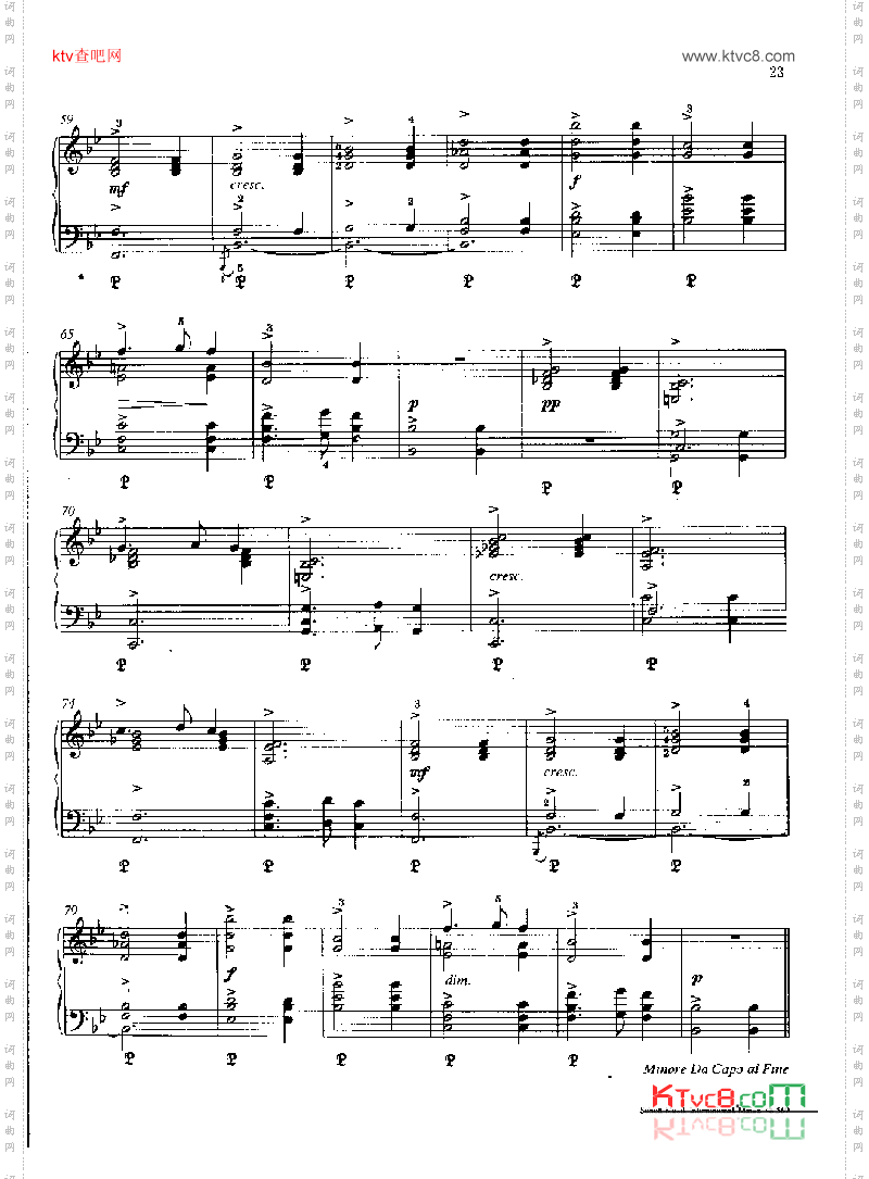 卡农—格里格作品38之8.键盘类钢琴