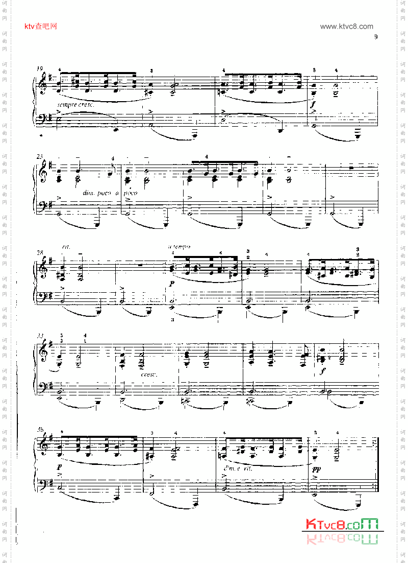 民歌—格里格作品38之2键盘类钢琴