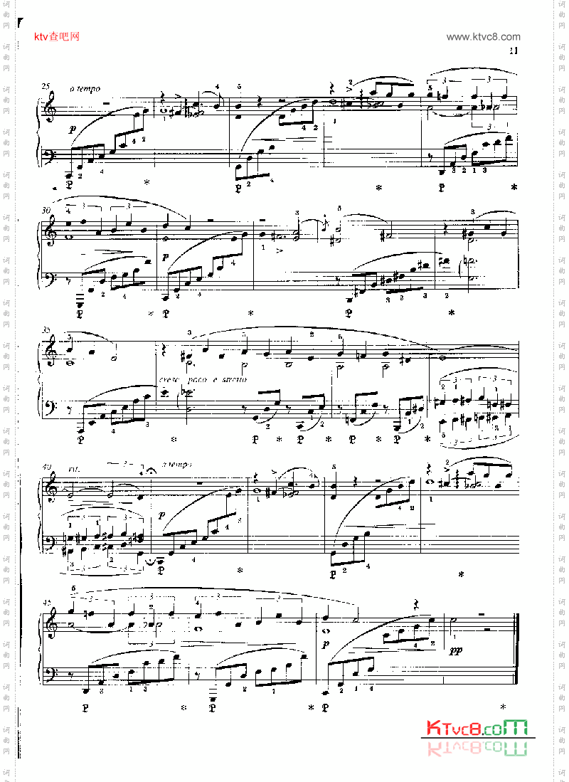 旋律—格里格作品38之3键盘类钢琴