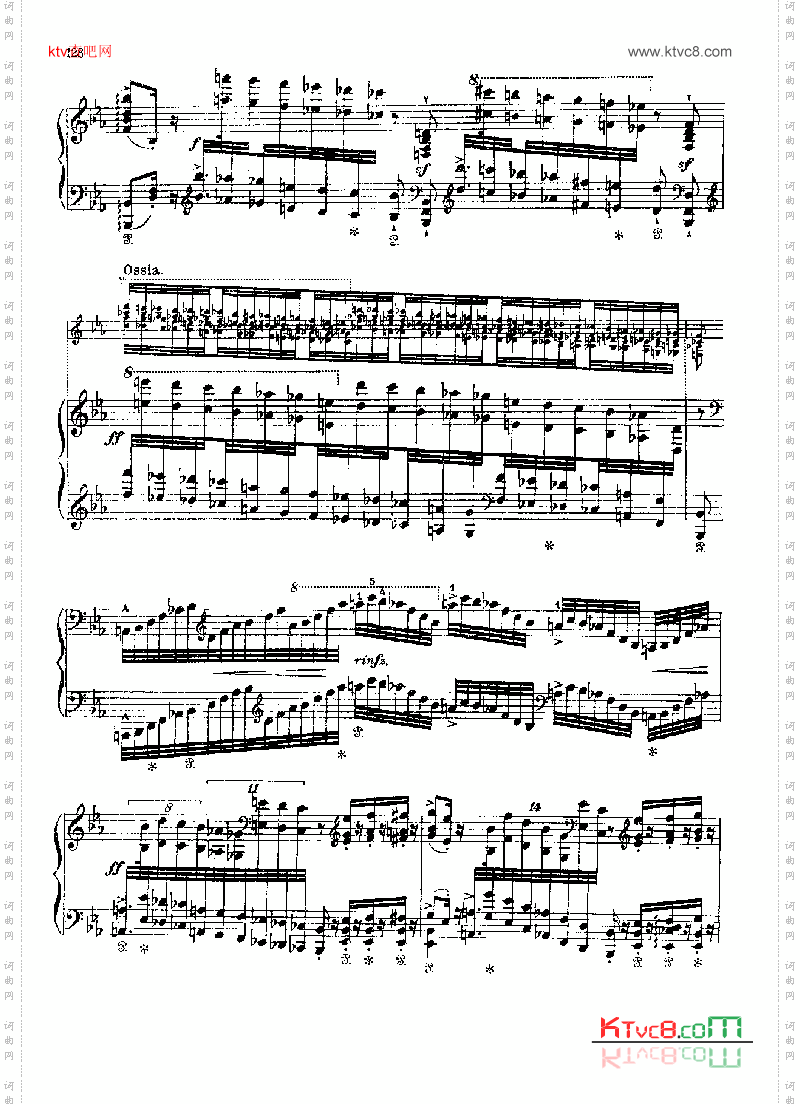 帕格尼尼-练习曲第二首键盘类钢琴