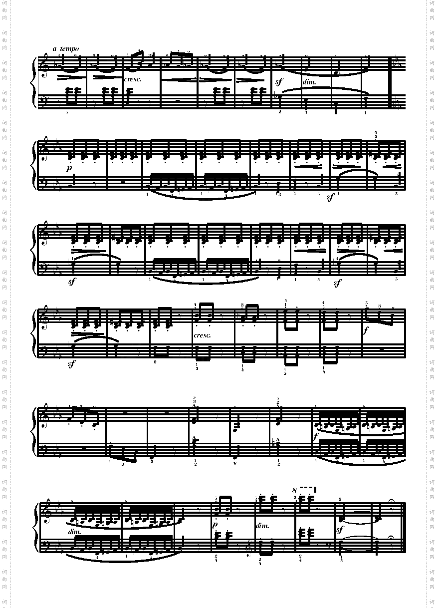 叙事曲键盘类钢琴