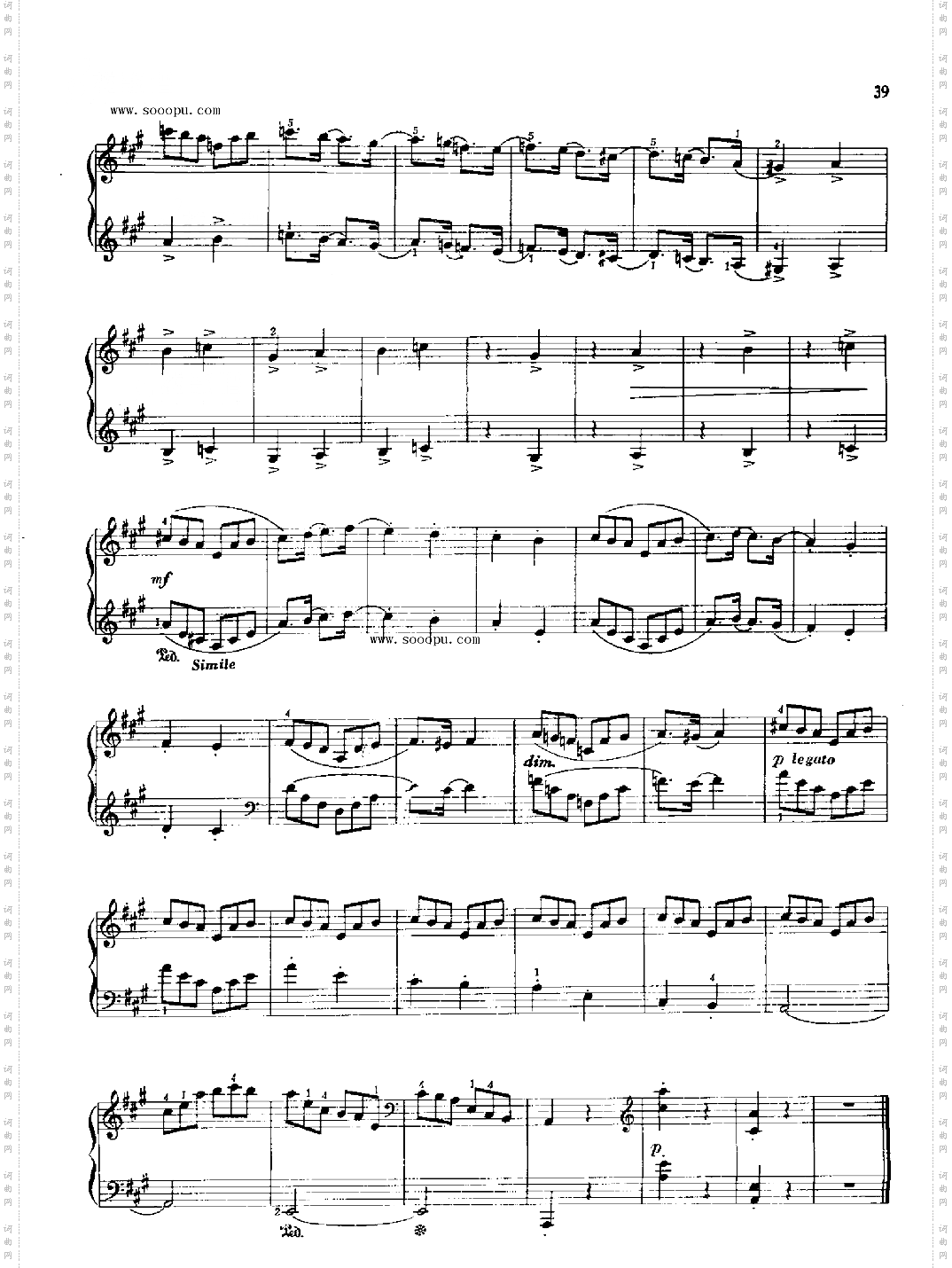 练习曲键盘类钢琴
