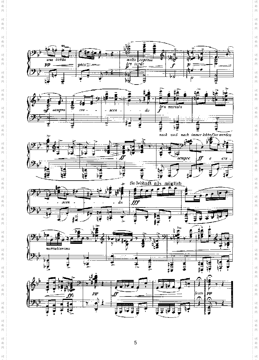 滑稽曲六首op.58四手联弹键盘类钢琴