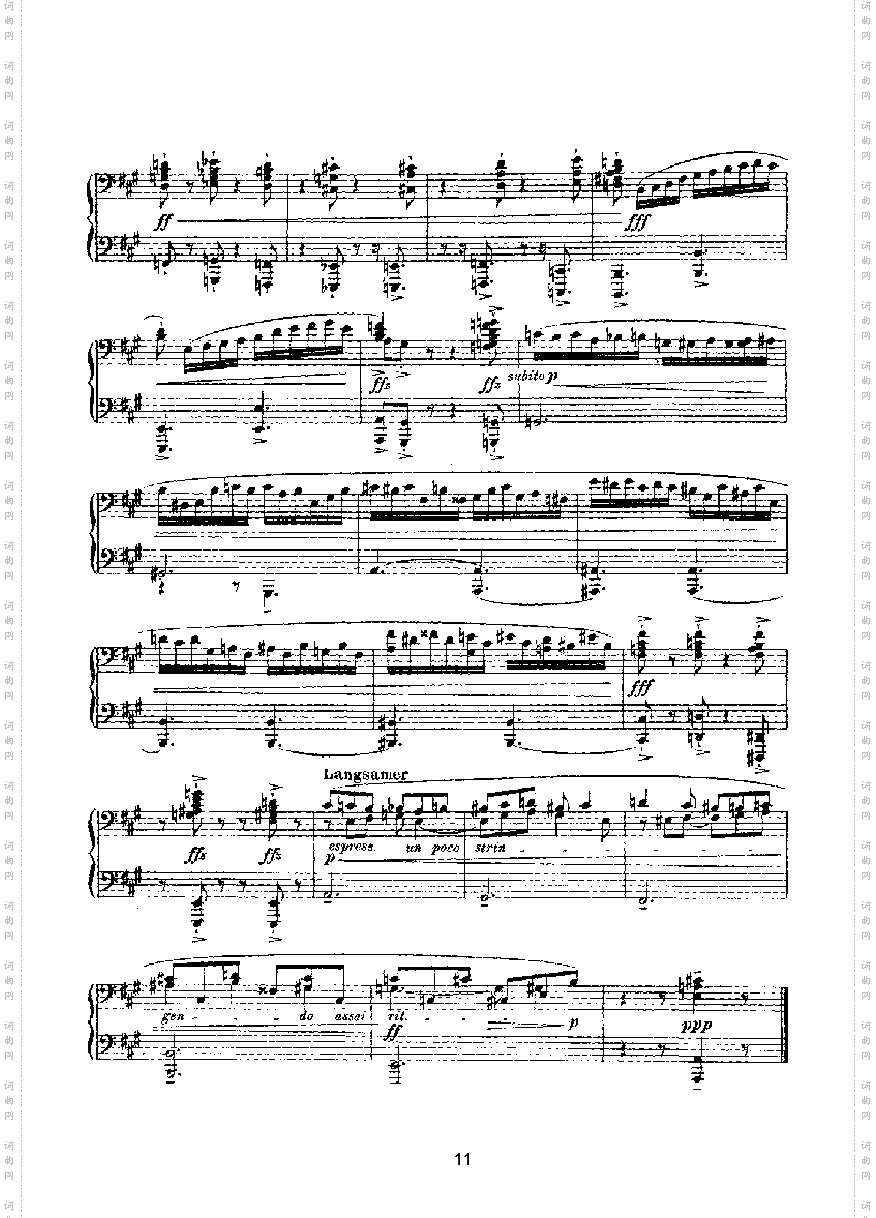 滑稽曲六首op.58四手联弹键盘类钢琴