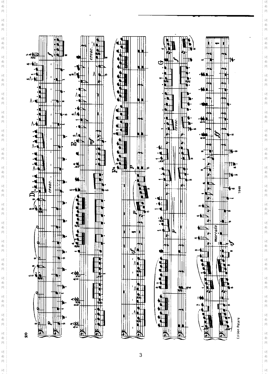 终曲四手联弹键盘类钢琴