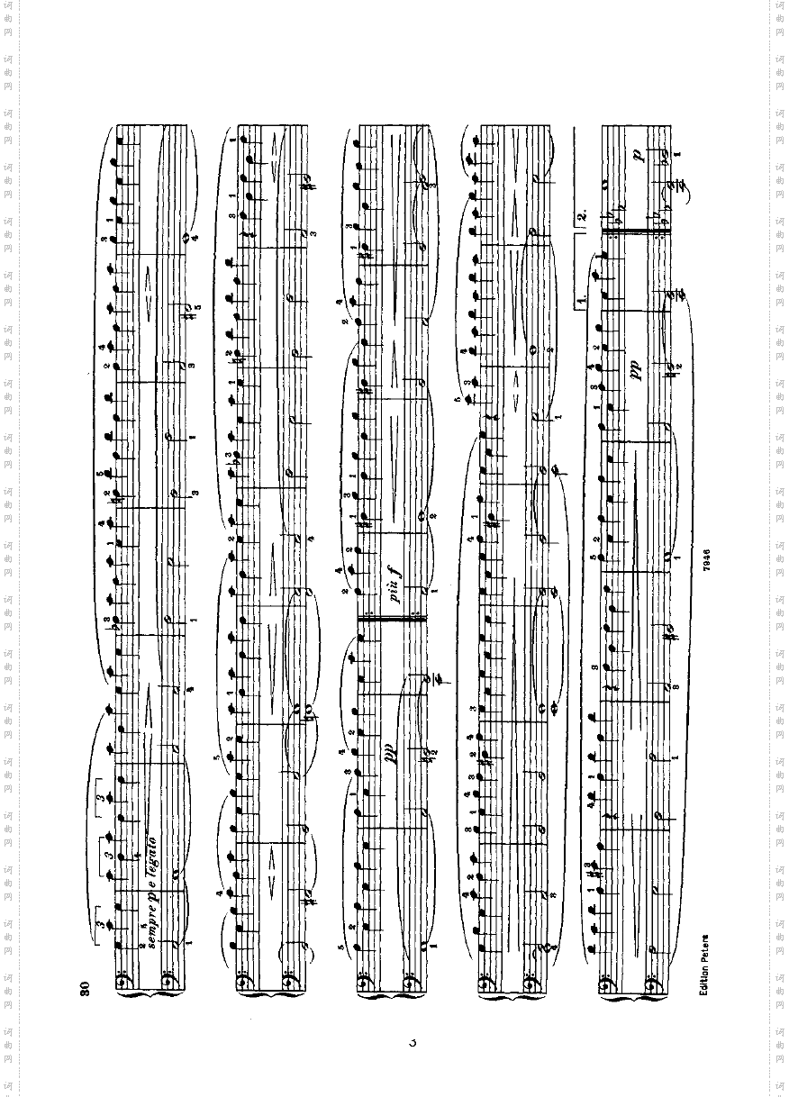 葬礼进行曲四手联弹键盘类钢琴