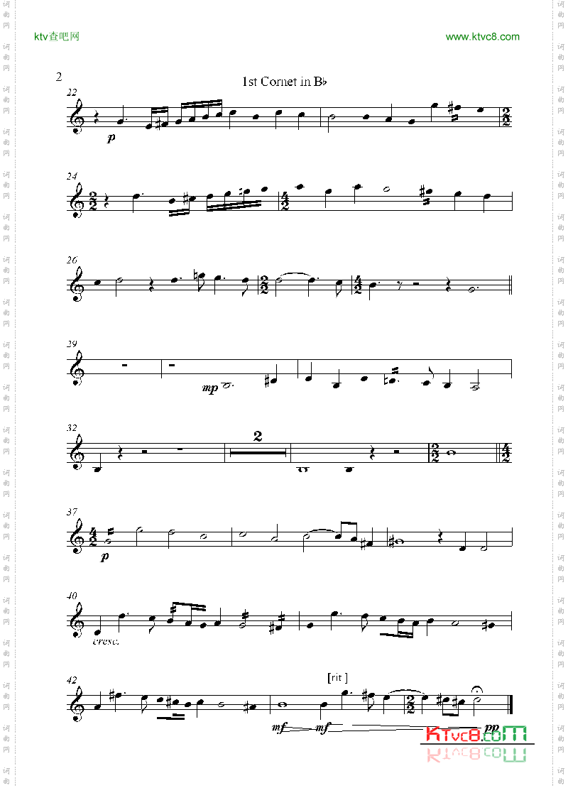 1st Cornet in Bb