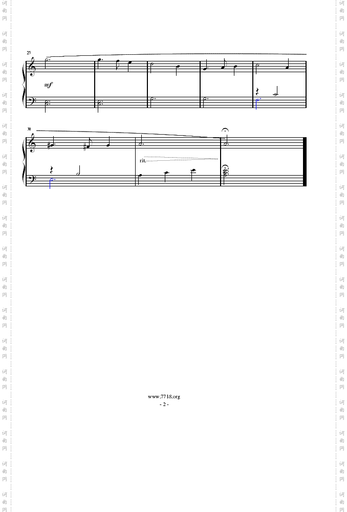 绿袖子简易钢琴谱