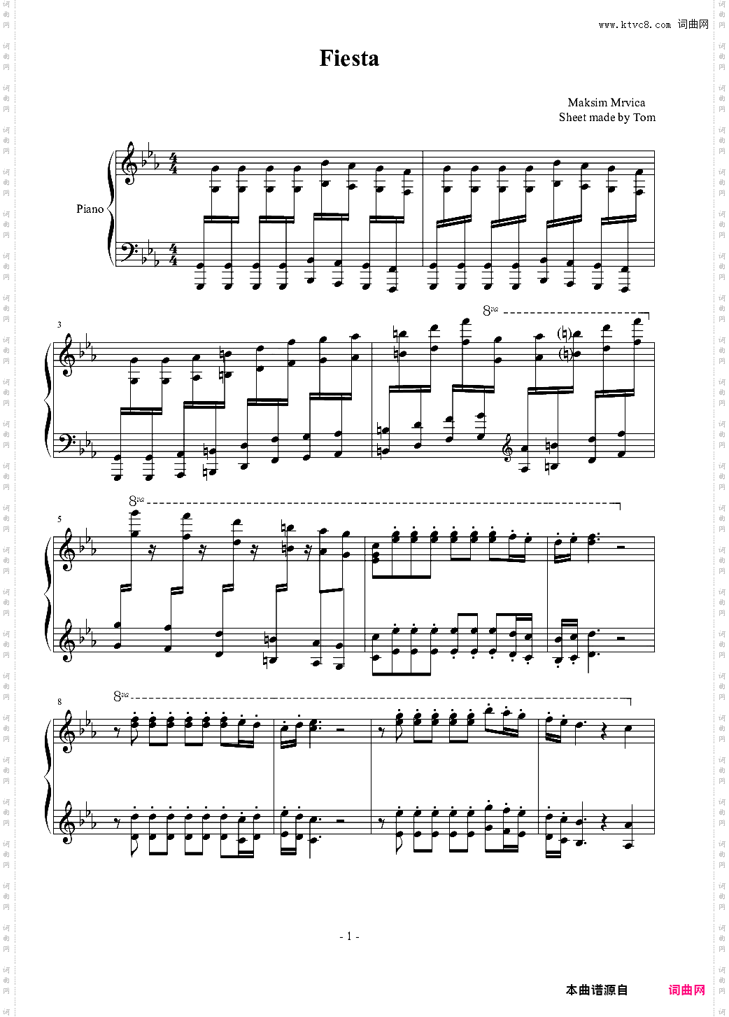 Huljic Fiesta - Maksim Mrvica 狂欢节 马克西姆 最接近原版