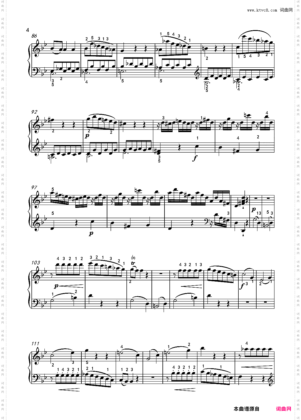 莫扎特-奏鸣曲-K-570-第一乐章