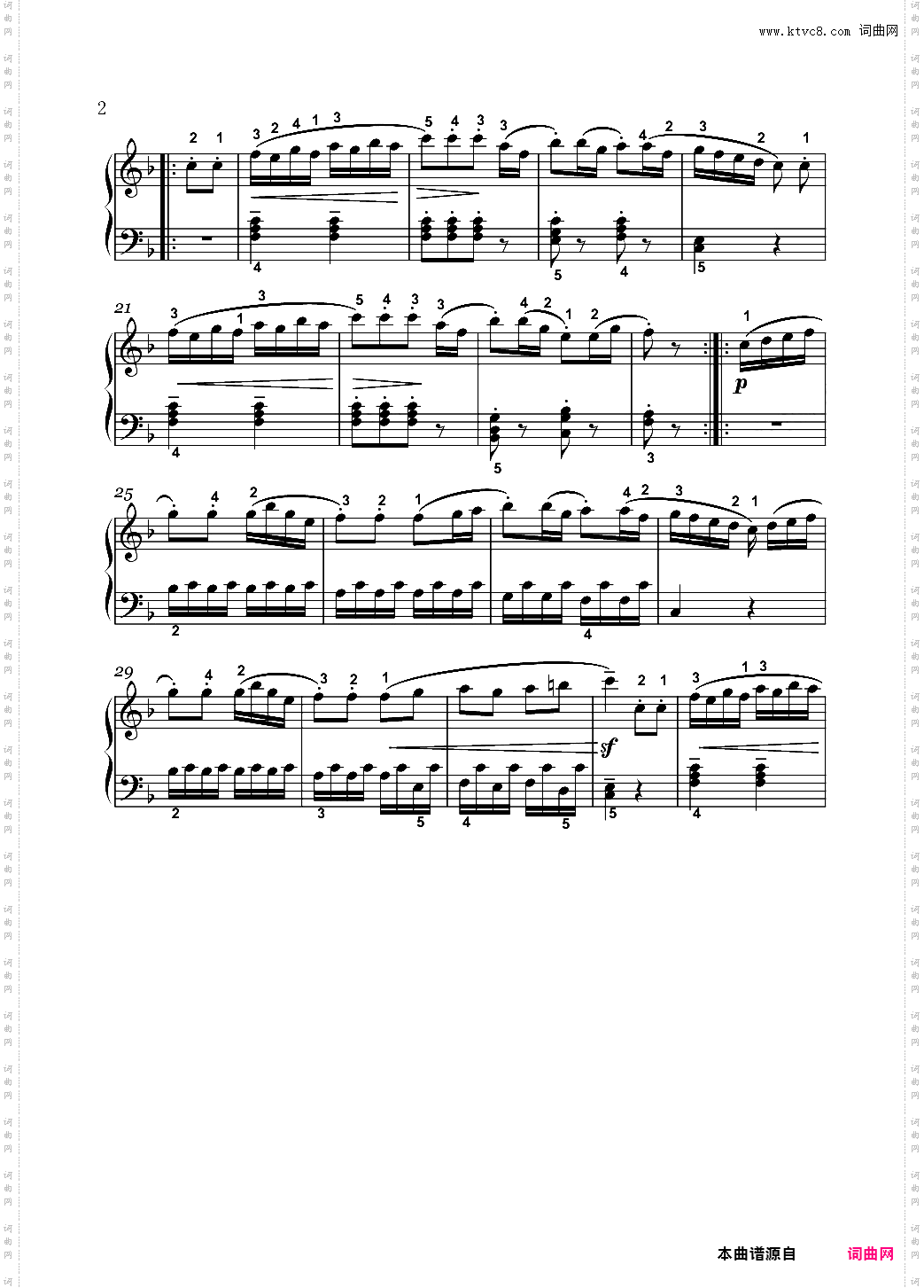 普莱耶尔-回旋曲-四级