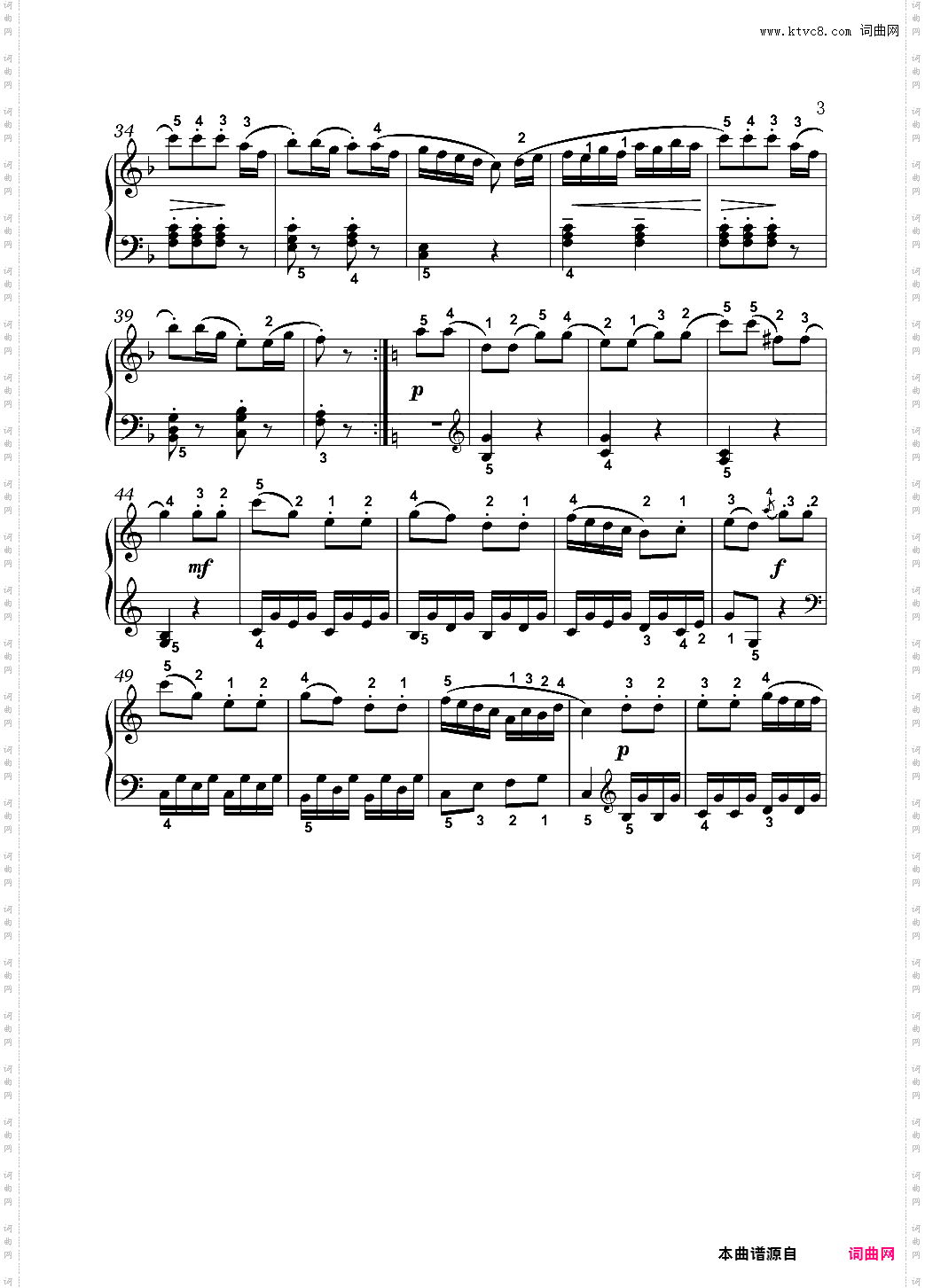 普莱耶尔-回旋曲-四级