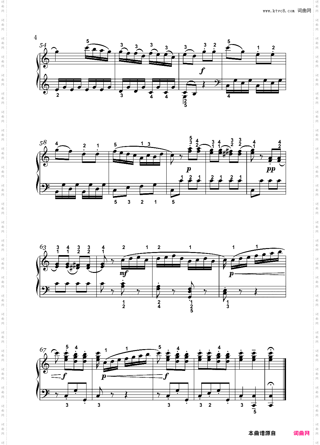 普莱耶尔-回旋曲-四级