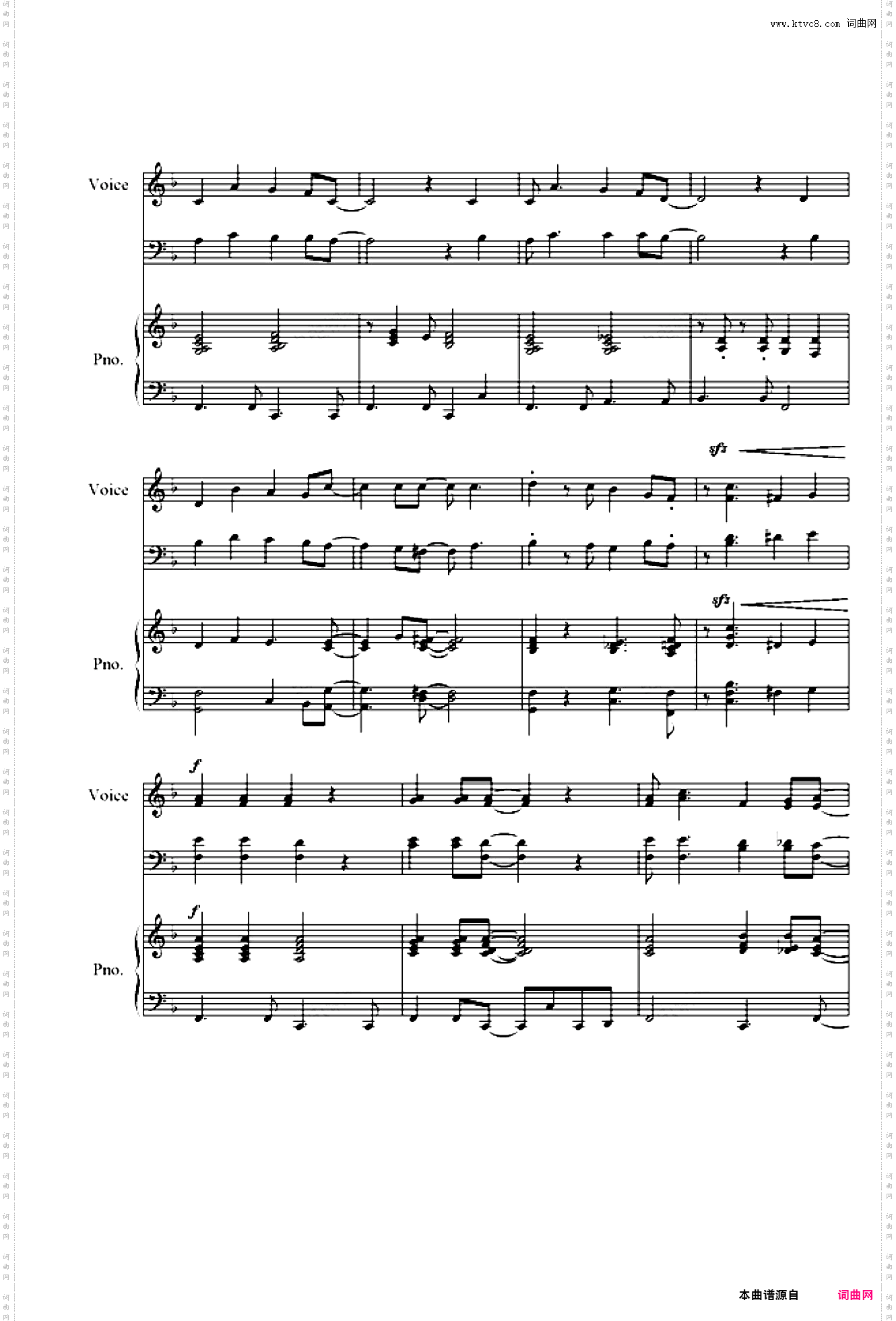 铃儿响叮当四部合唱