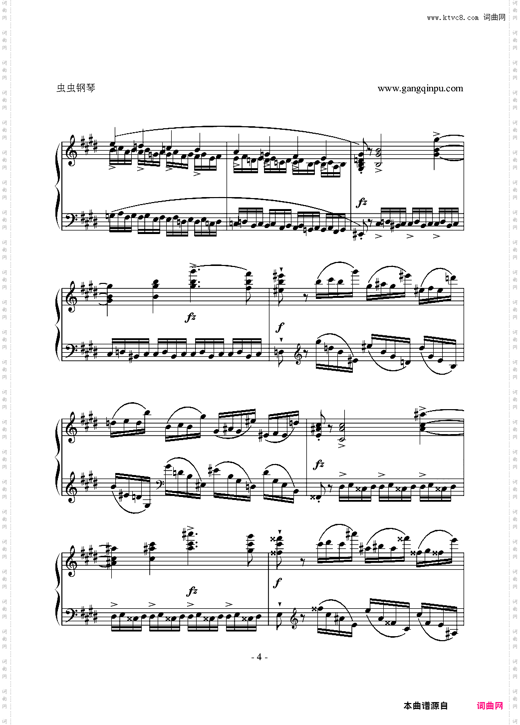 肖邦练习曲-Etude OP·10 NO·4