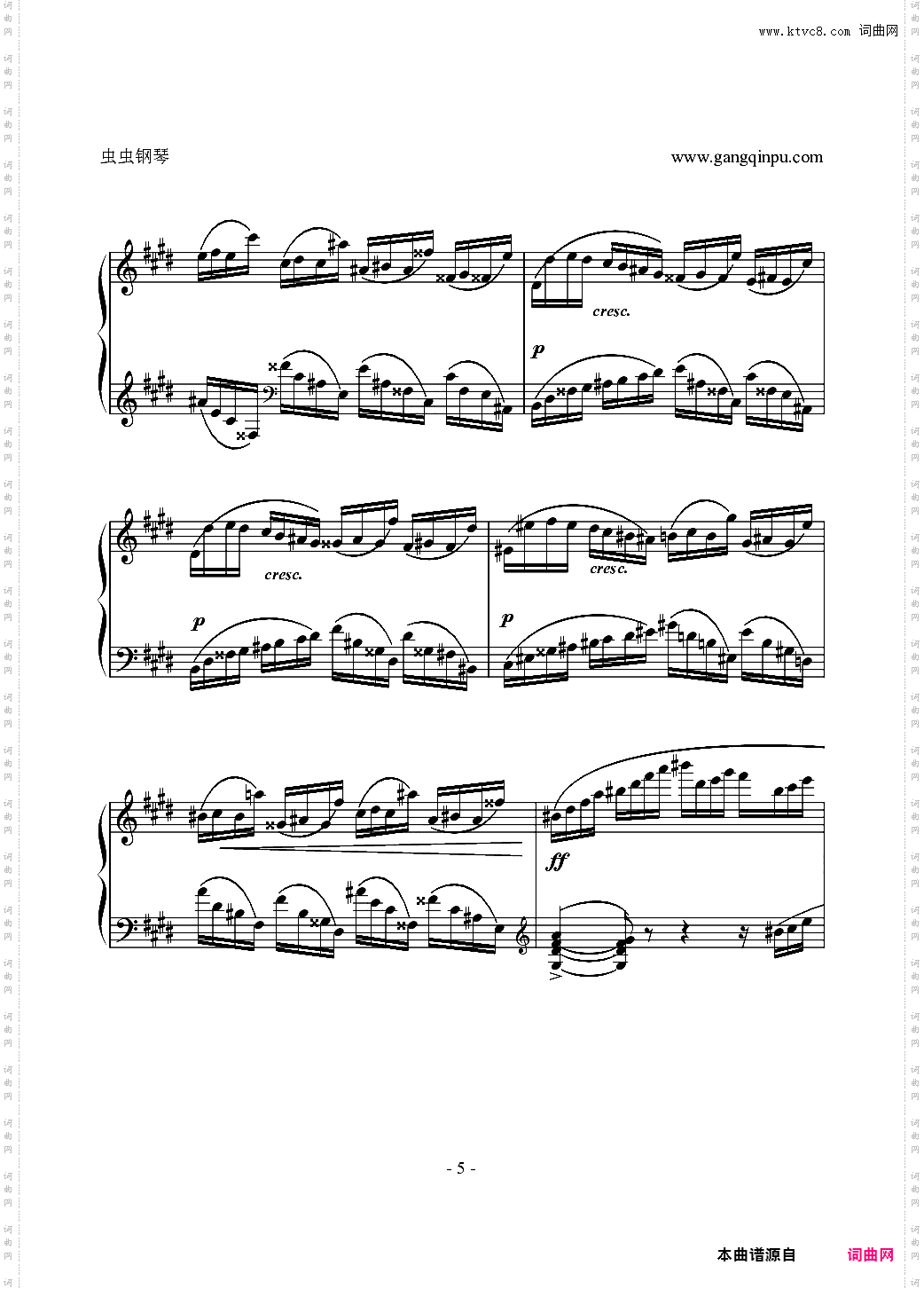 肖邦练习曲-Etude OP·10 NO·4