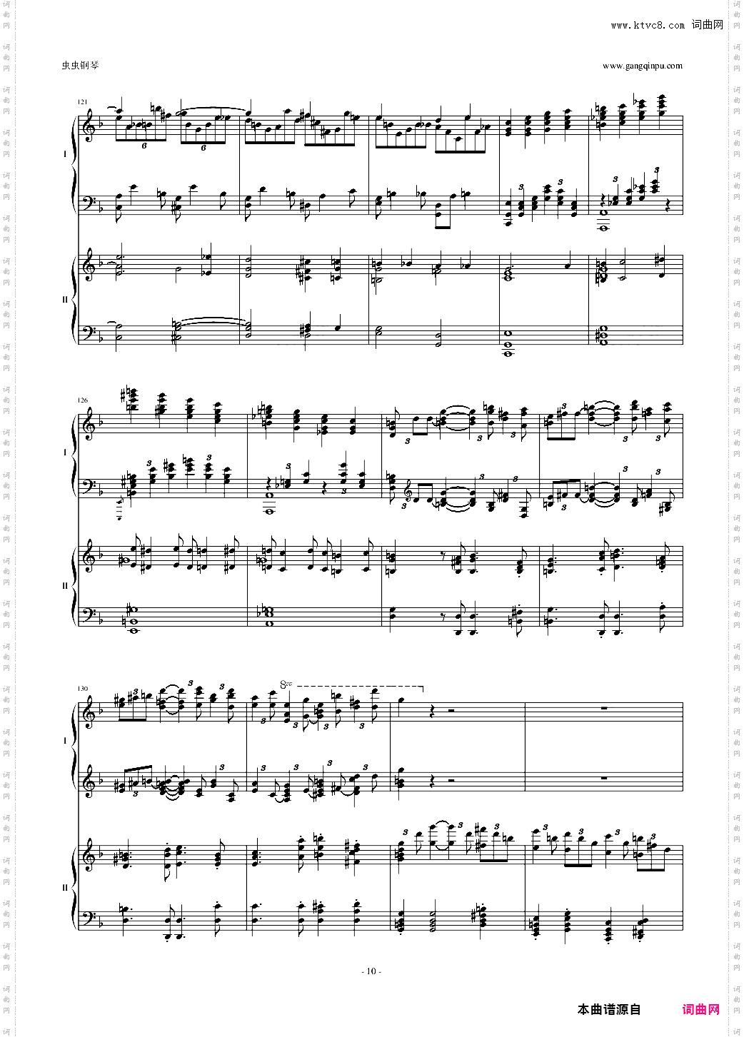 拉三第三乐章,41页双钢琴——最难钢琴曲