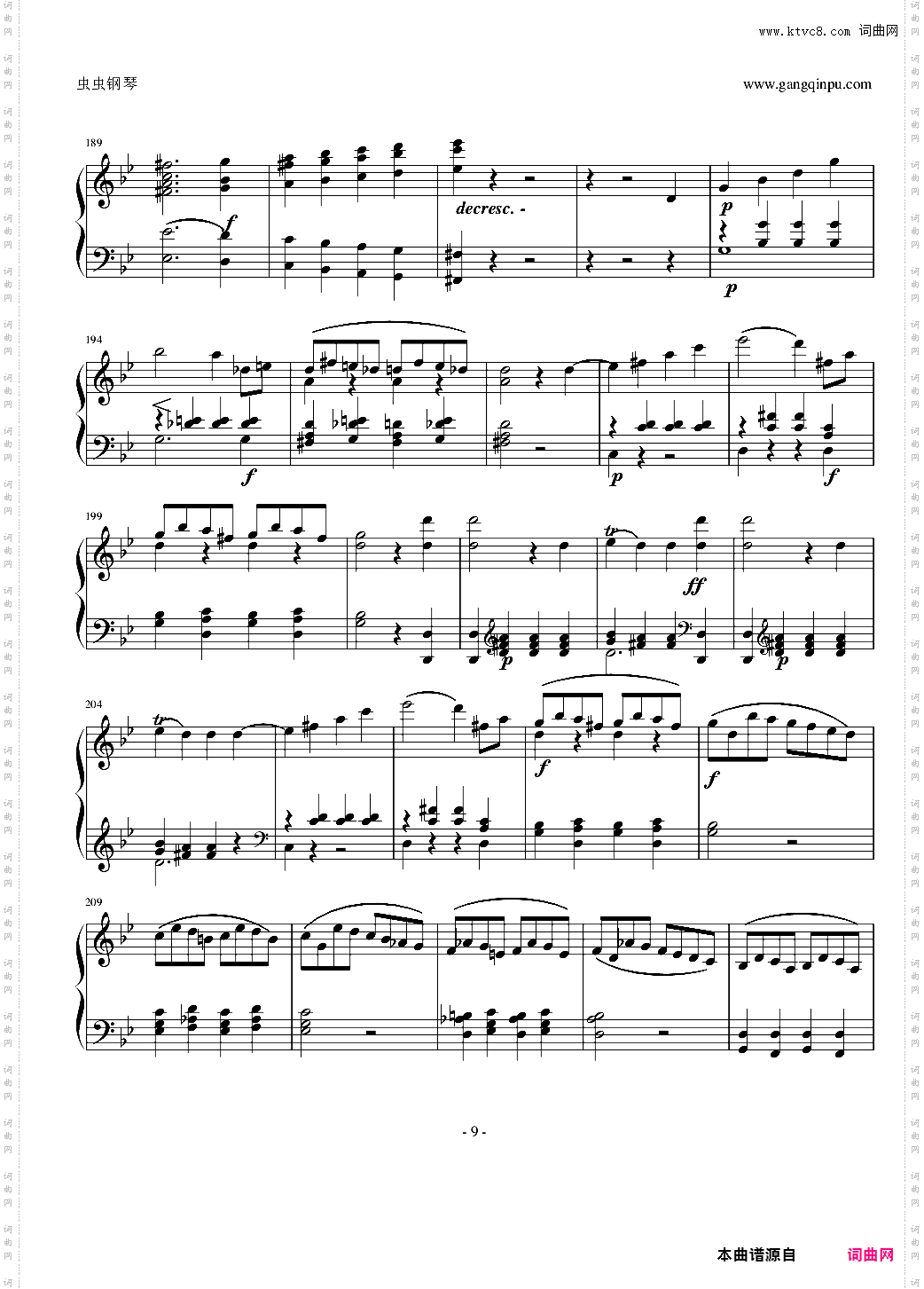 莫扎特第四十交响曲第四乐章