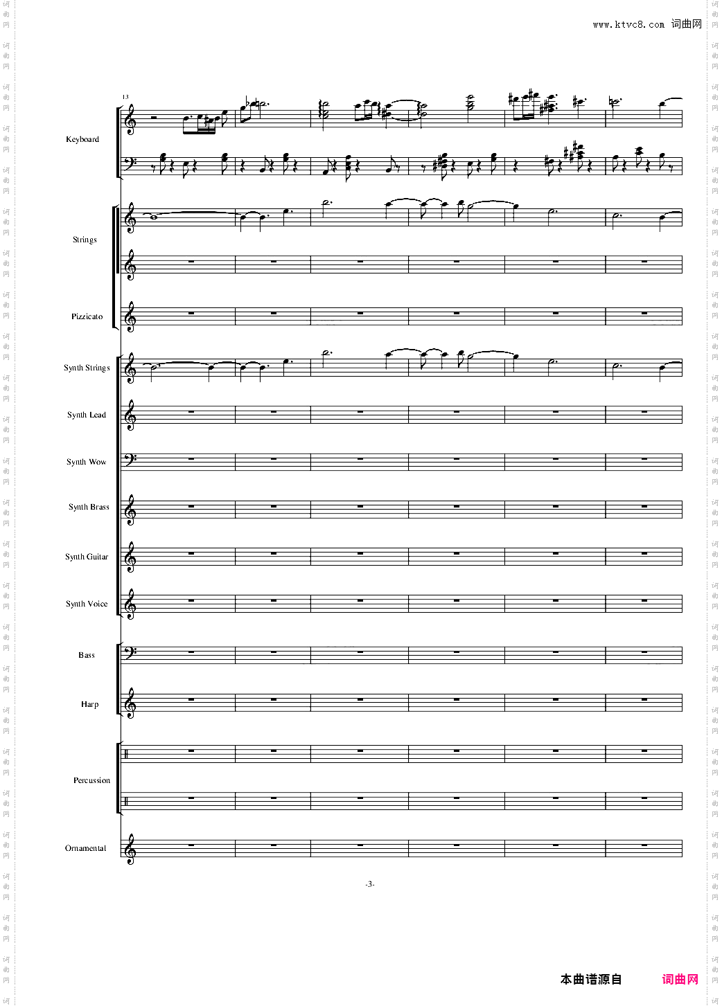 植物大战僵尸18分钟精美总谱