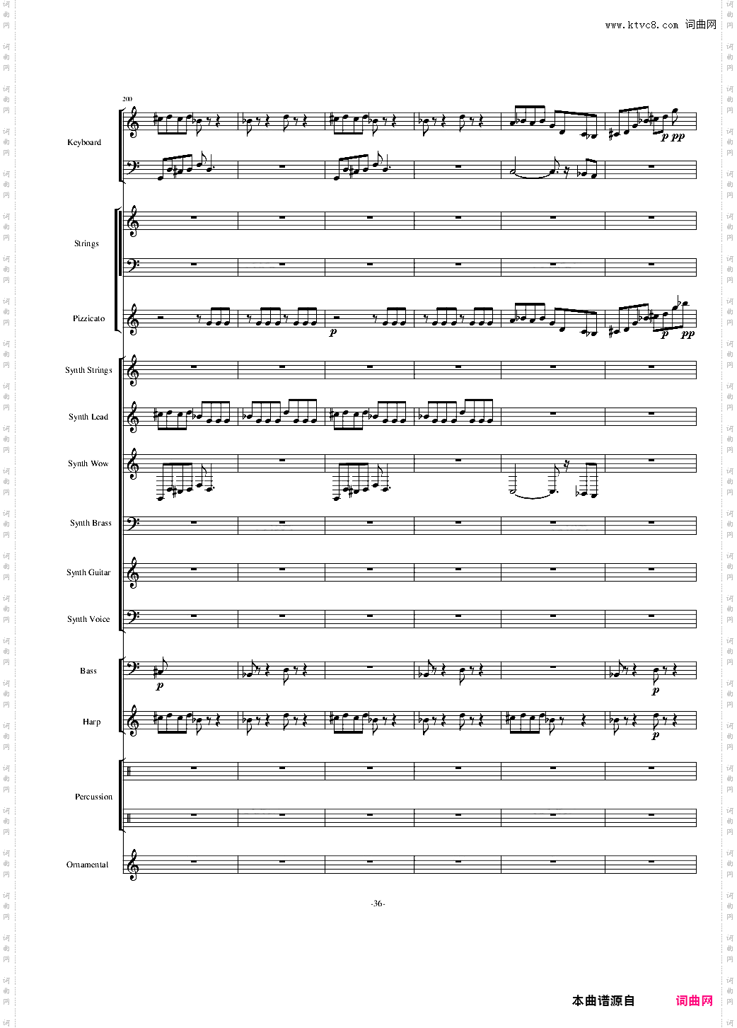 植物大战僵尸18分钟精美总谱