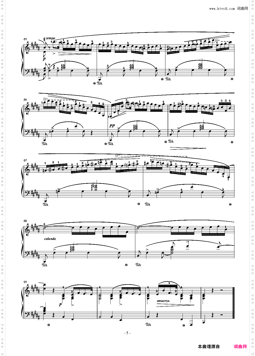 肖邦夜曲17-B大调夜曲OP·62-1