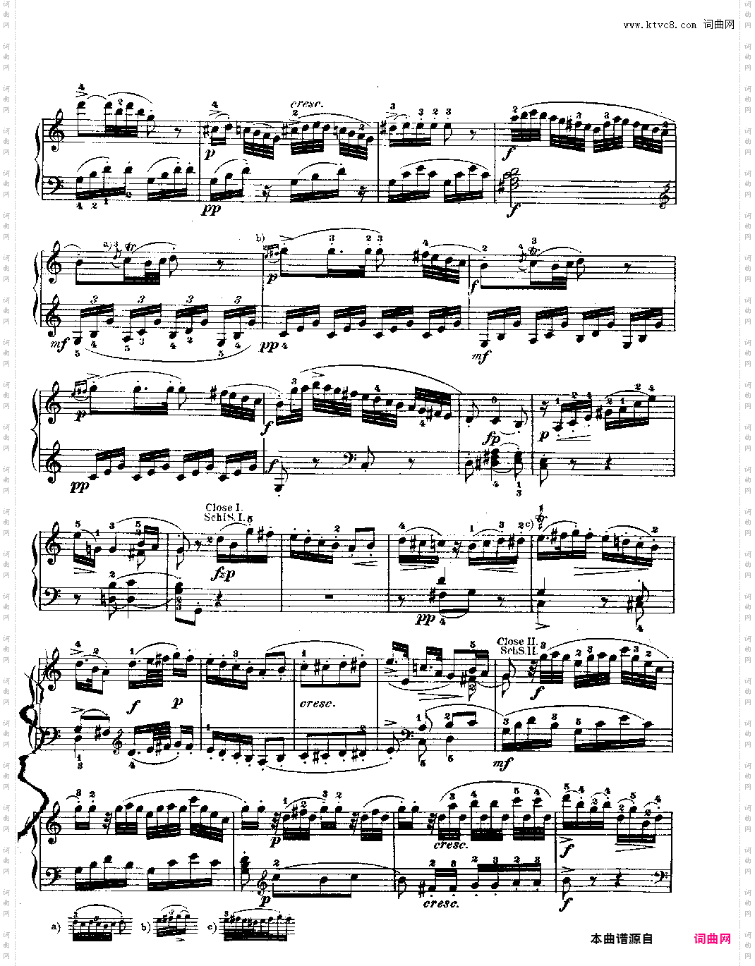 钢琴奏鸣曲 kv330