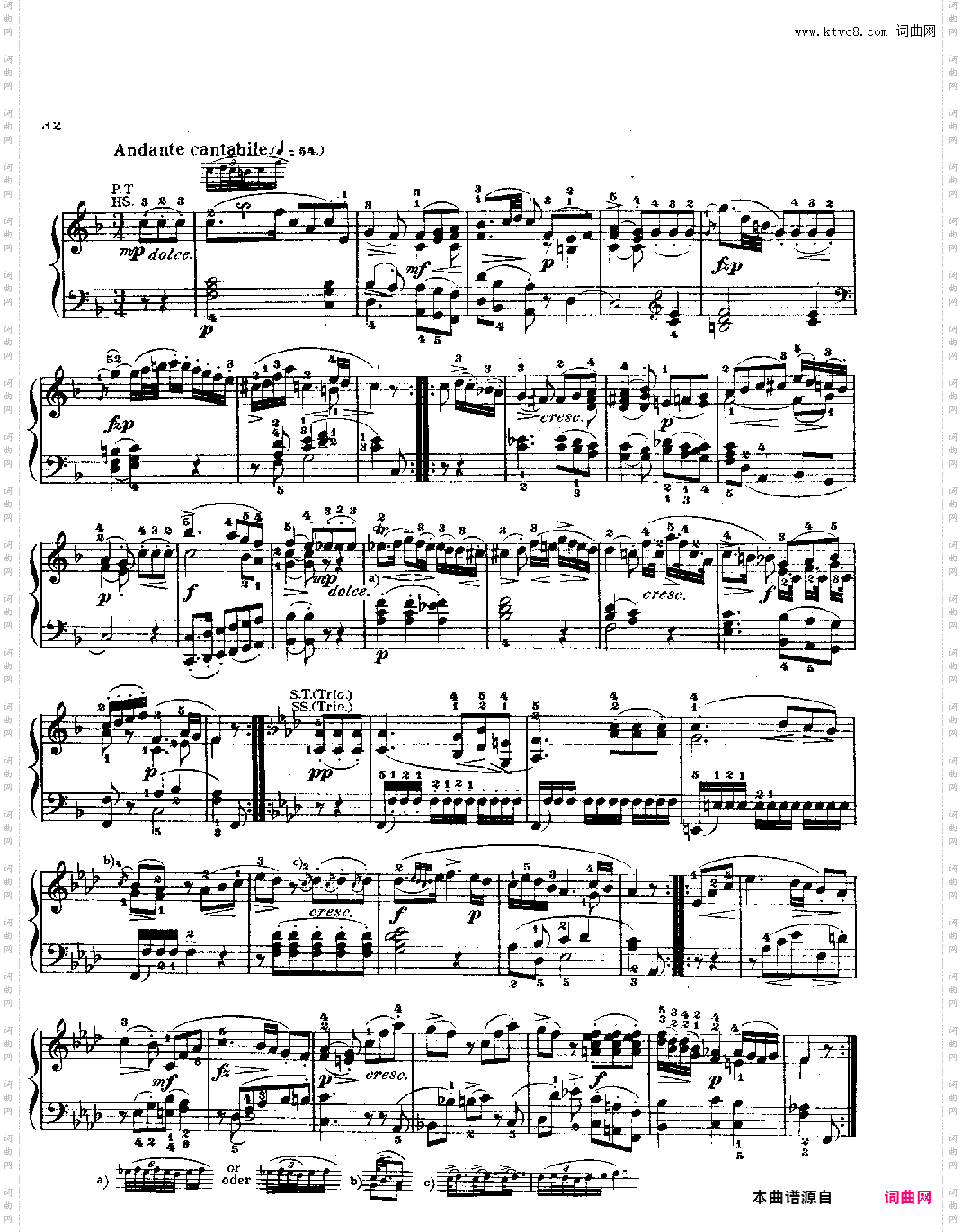 钢琴奏鸣曲 kv330