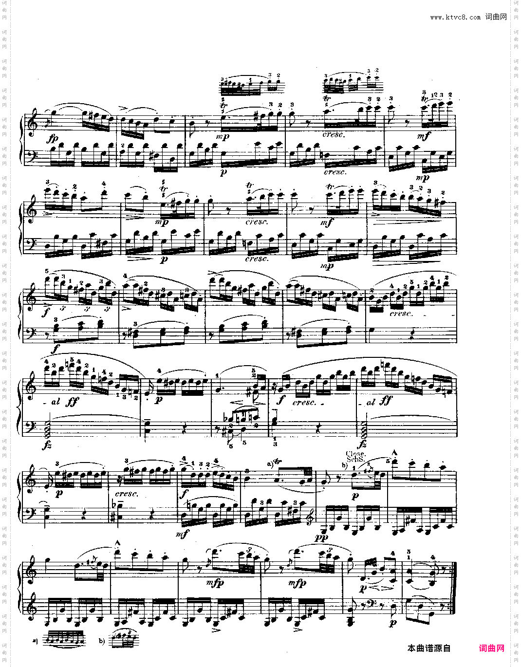 钢琴奏鸣曲 kv330