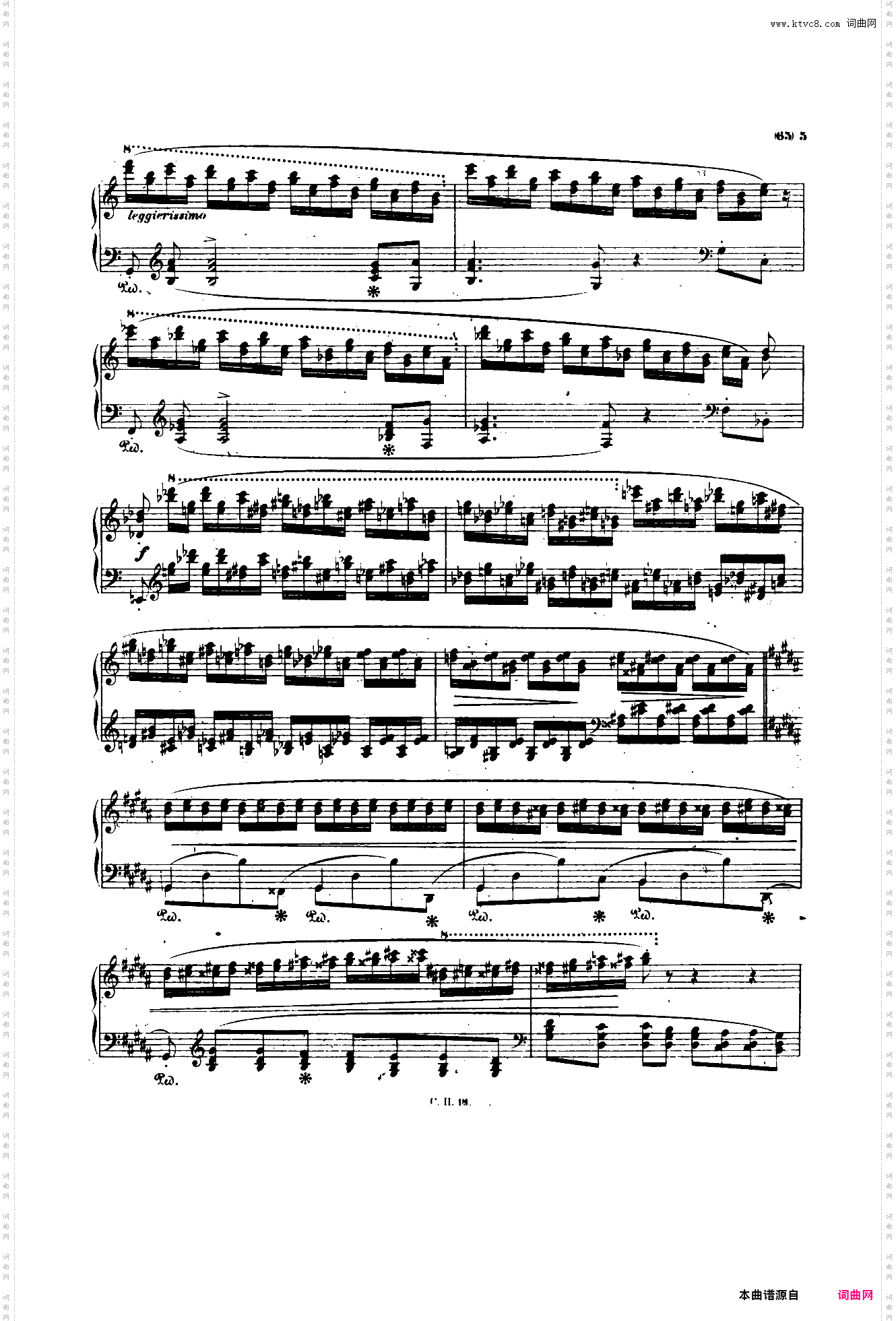 肖邦三度练习曲op·25 no·6