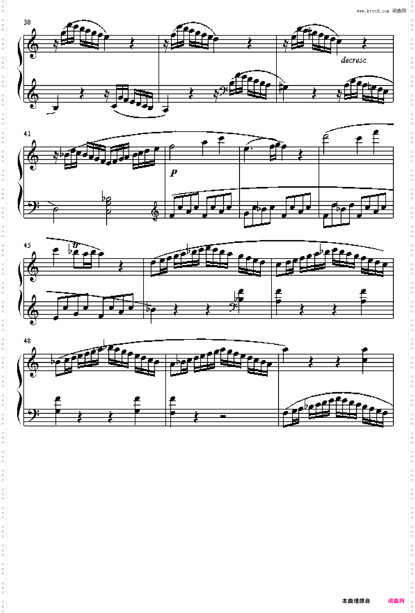 奏鸣曲 Sonatas K545