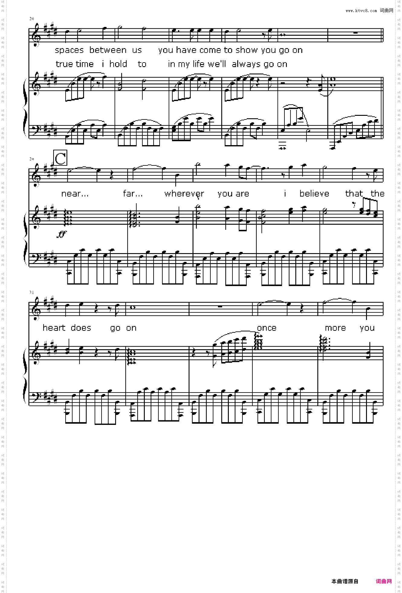 我心永恒-电影《TITANIC〉主题曲