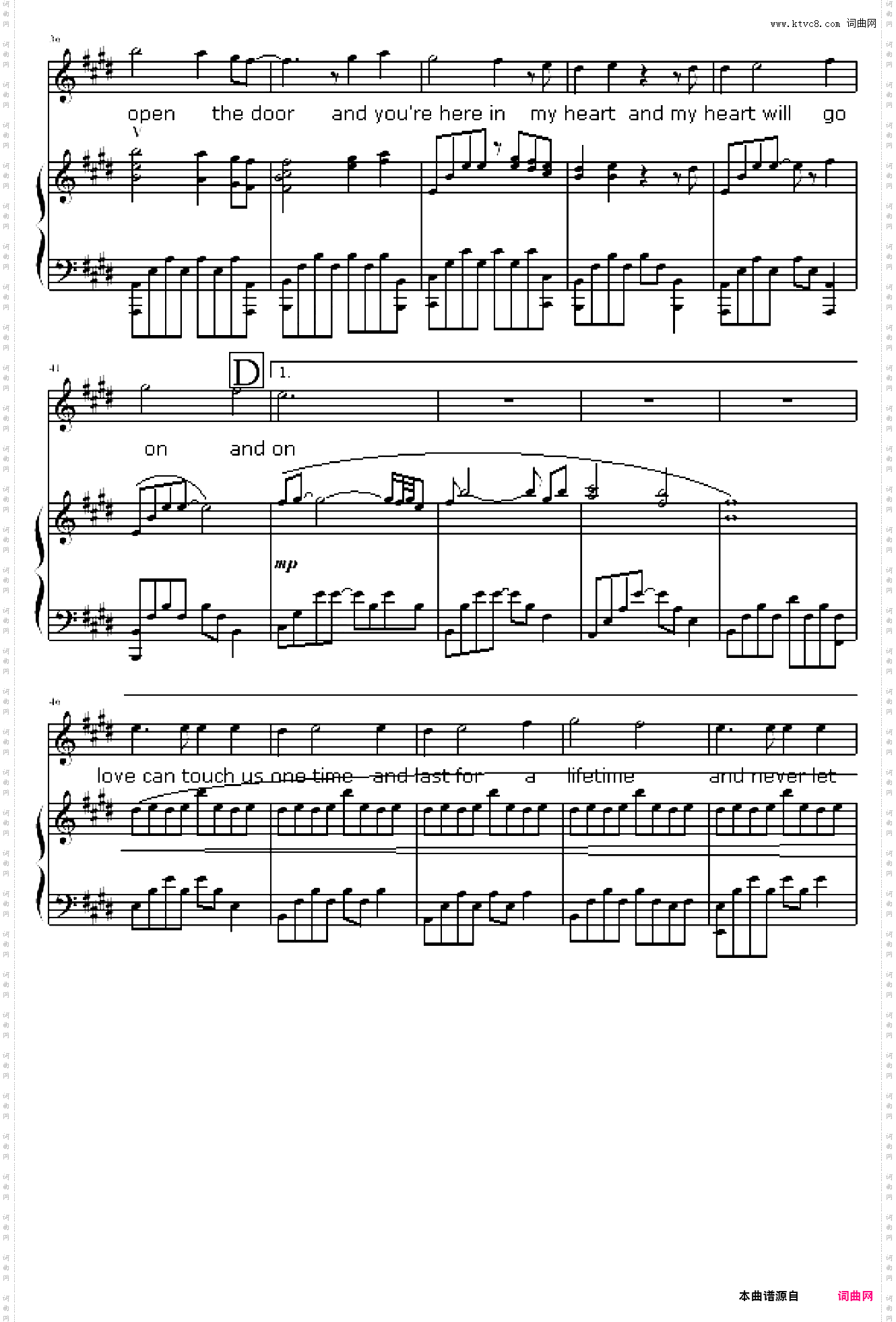 我心永恒-电影《TITANIC〉主题曲