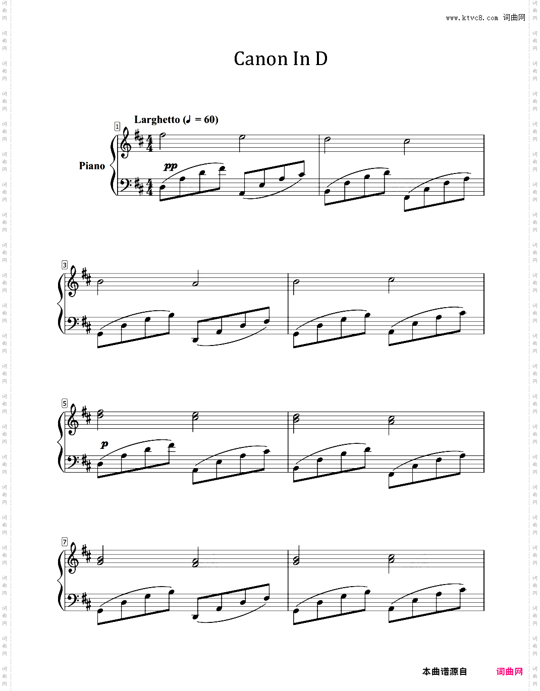 Canon in DLee Galloway改编