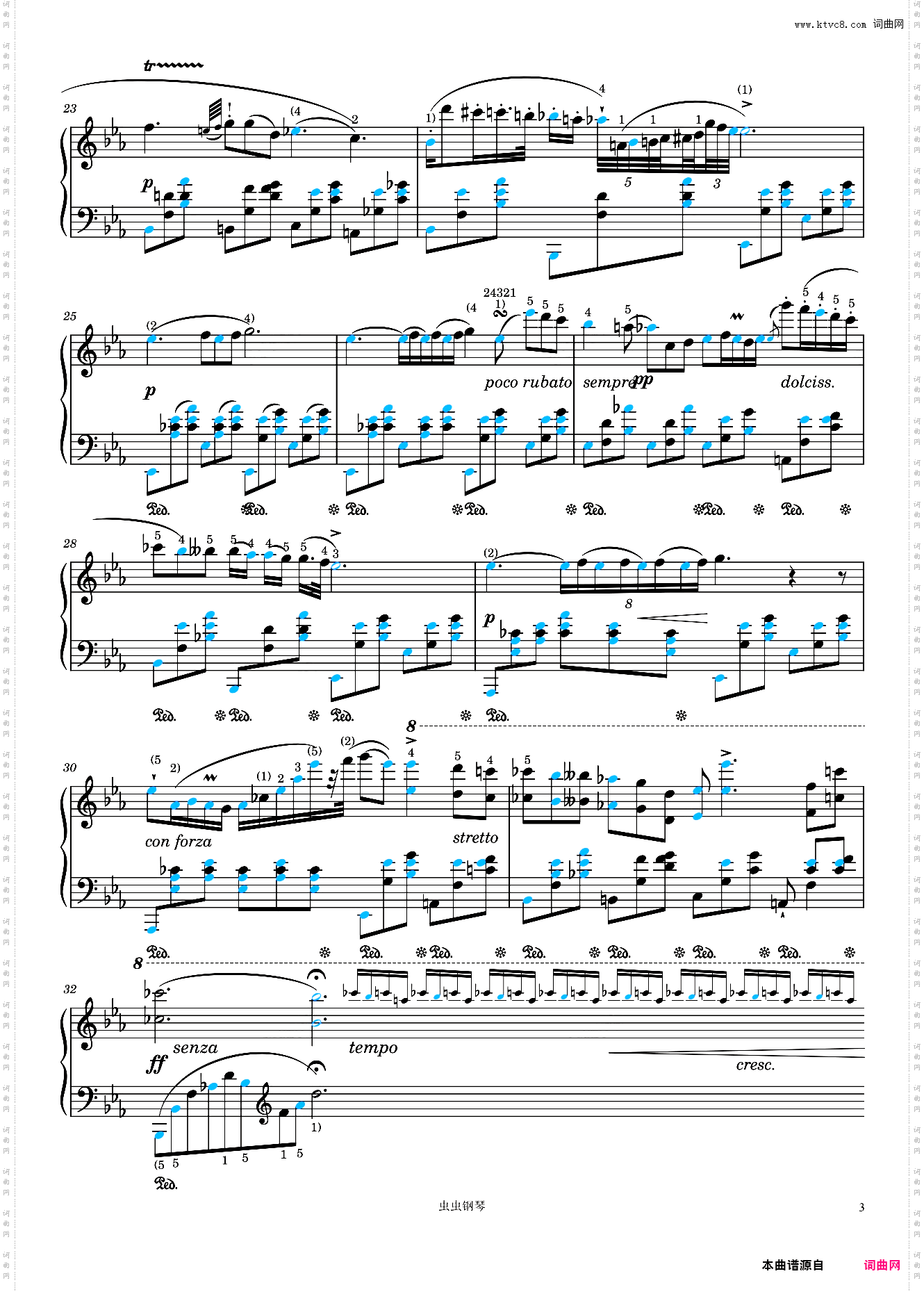 Chopin Nocturne E Flat Major Op·9 No·2降E大调夜曲肖邦最美的钢琴曲【肖邦遗作】-带指法