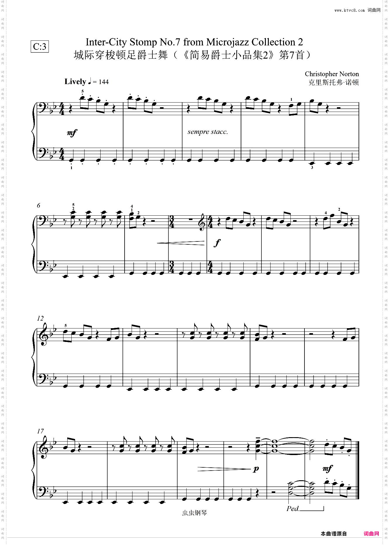 9· 城际穿梭顿足爵士舞 克里斯托弗·诺顿