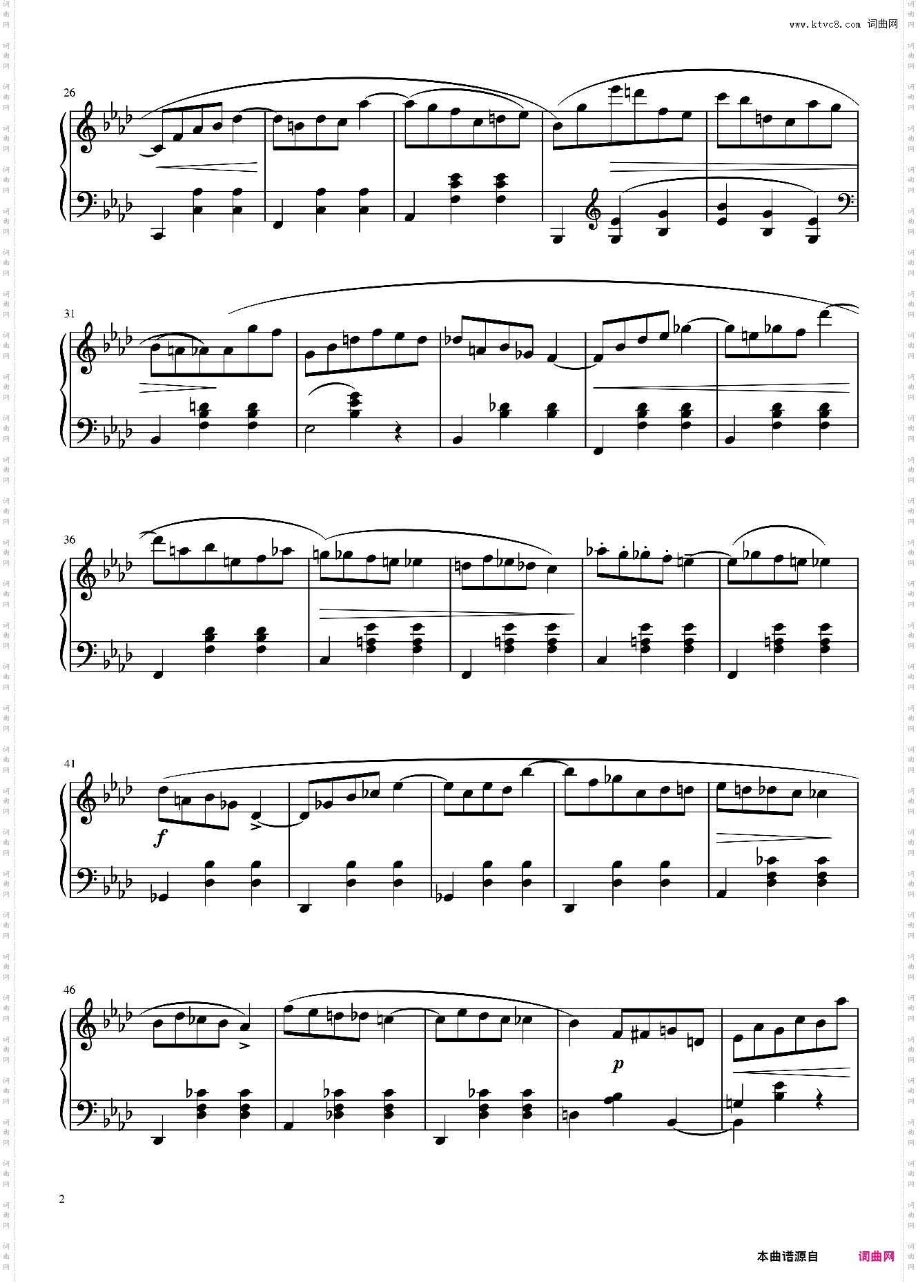 降A大调圆舞曲 Op·64 no·3,肖邦