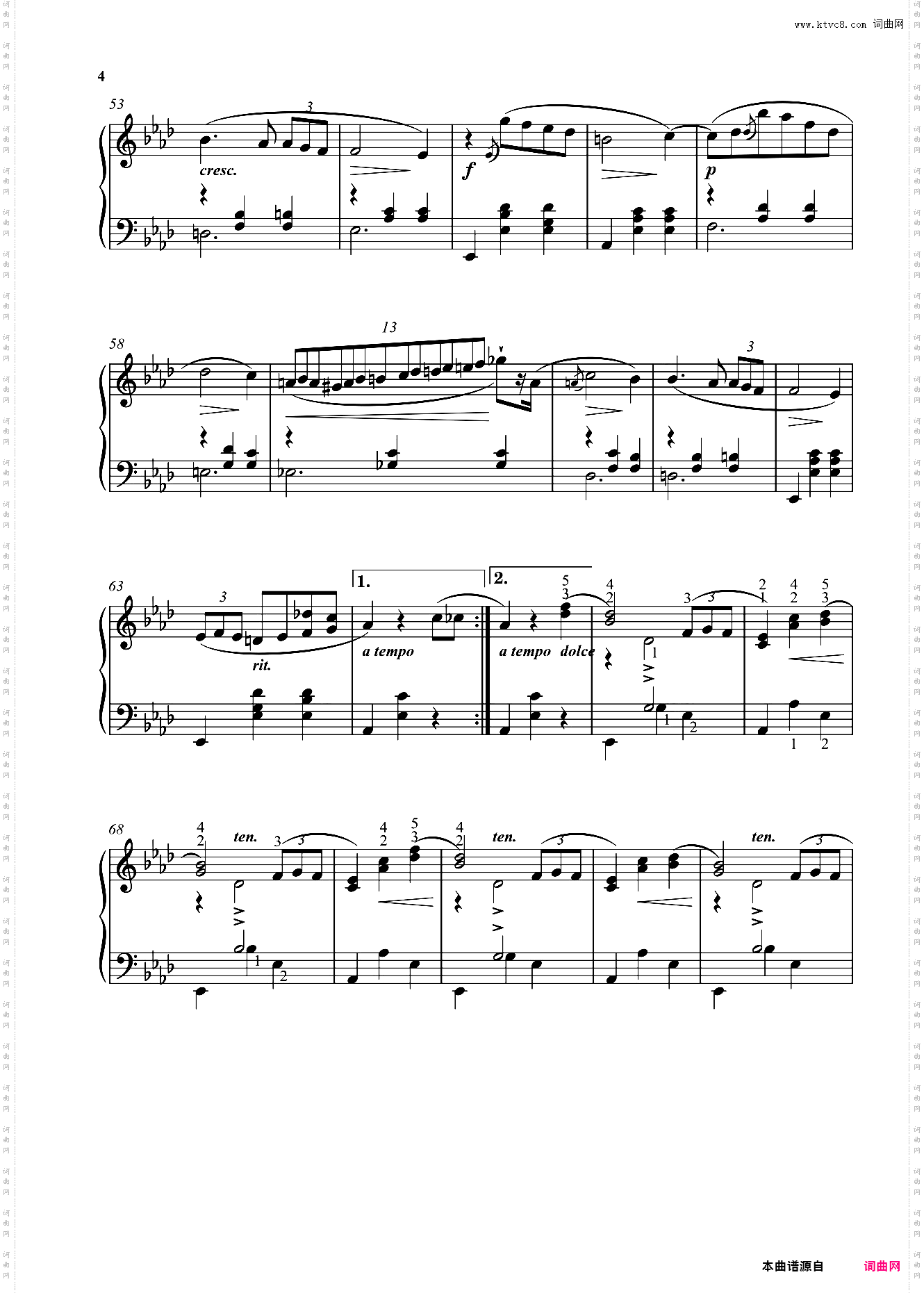 圆舞曲 Op·69 Nr·1,肖邦