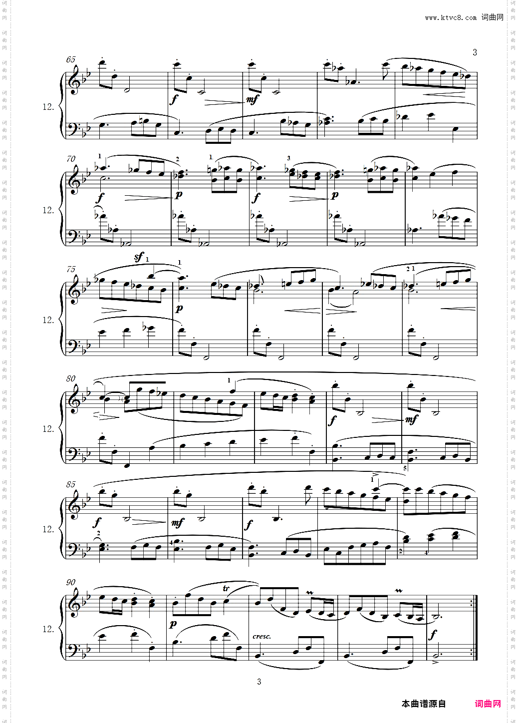 第12首降B大调练习曲