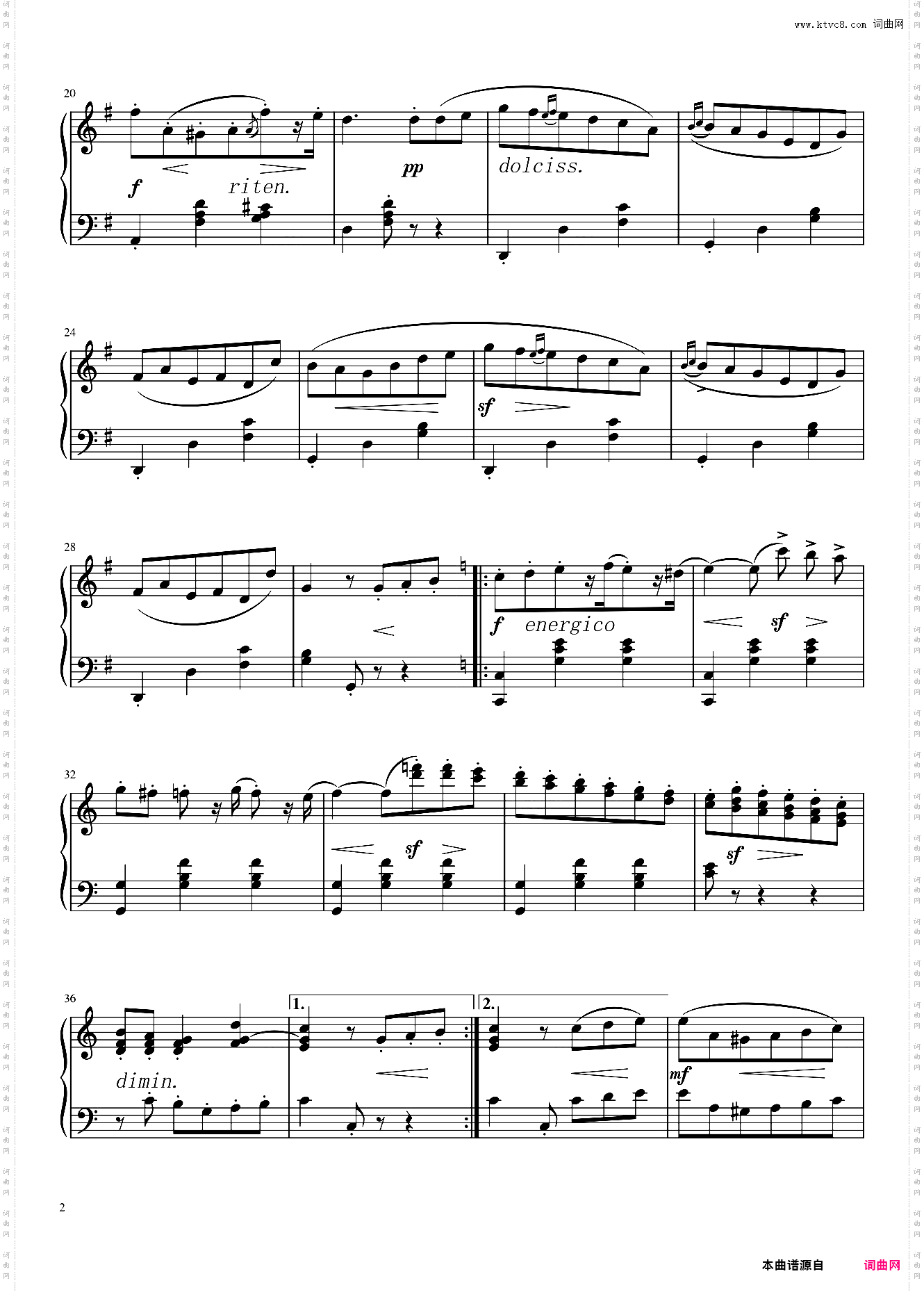 牧场旁的傍晚 Op·109布格缪勒18首钢琴练习曲