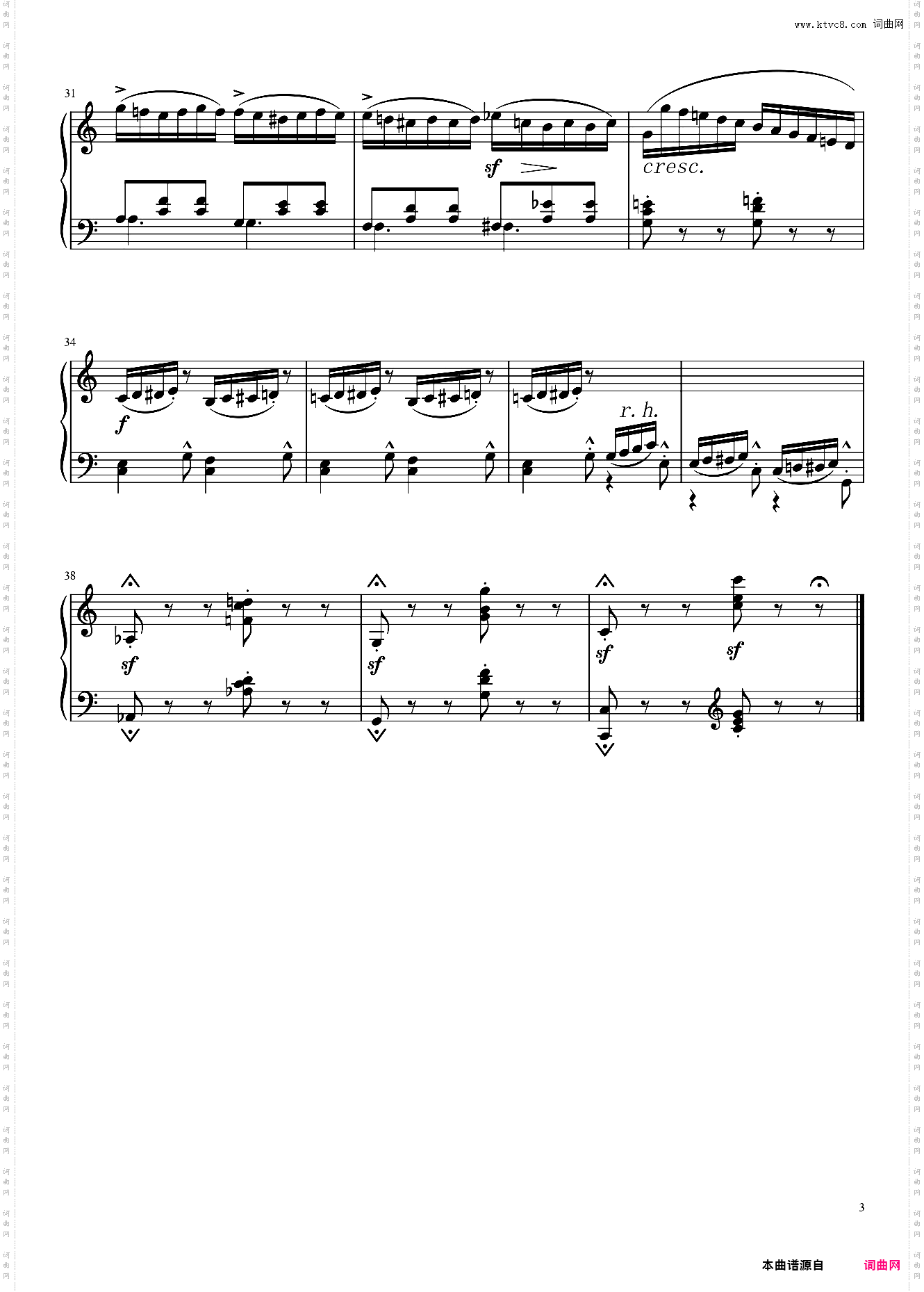 快步 Op·109,布格缪勒18首钢琴练习曲