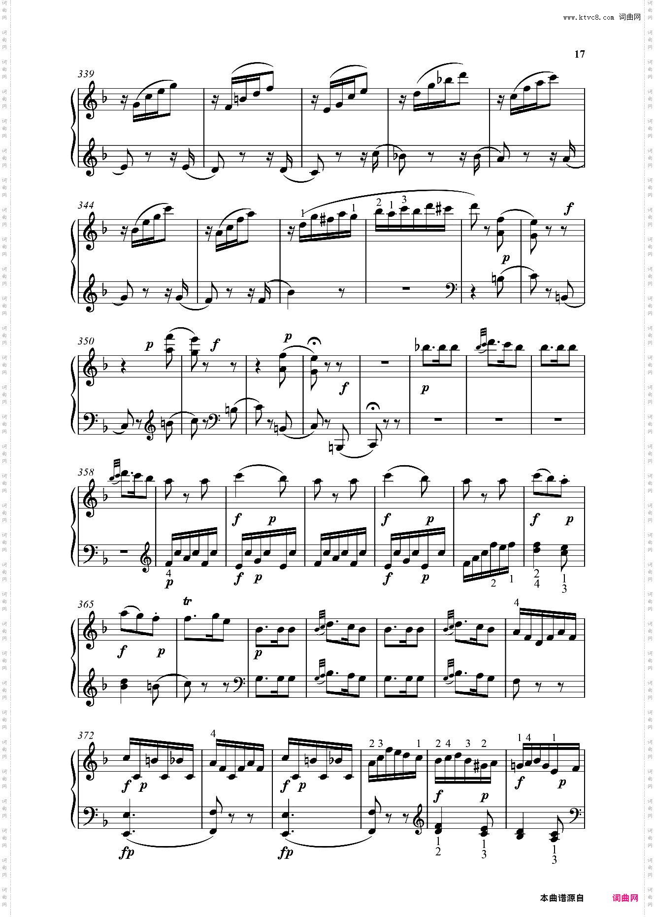 钢琴奏鸣曲KV280