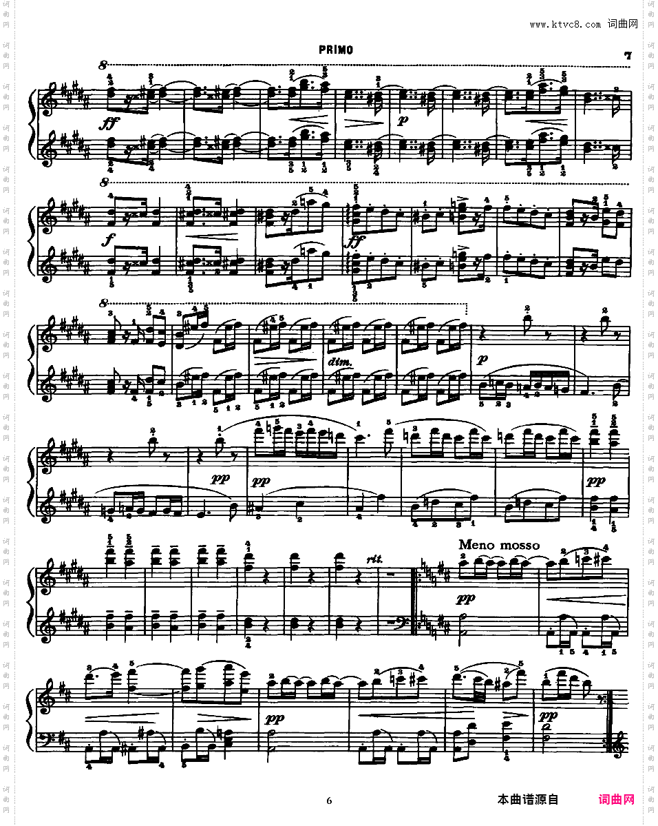 斯拉夫舞曲集 Slavonic Dances四手联弹Dvorak op072 Slavonic Dances 四手联弹