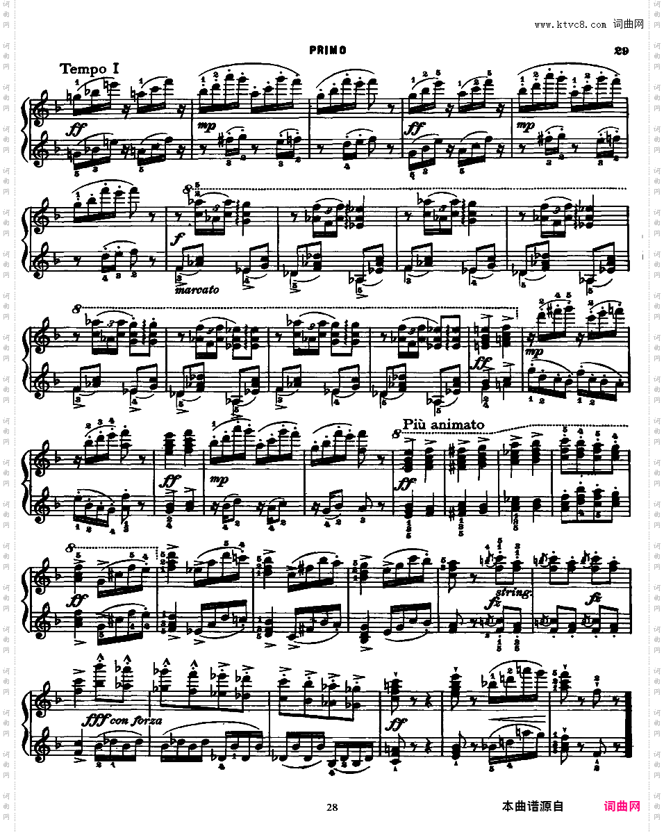 斯拉夫舞曲集 Slavonic Dances四手联弹Dvorak op072 Slavonic Dances 四手联弹