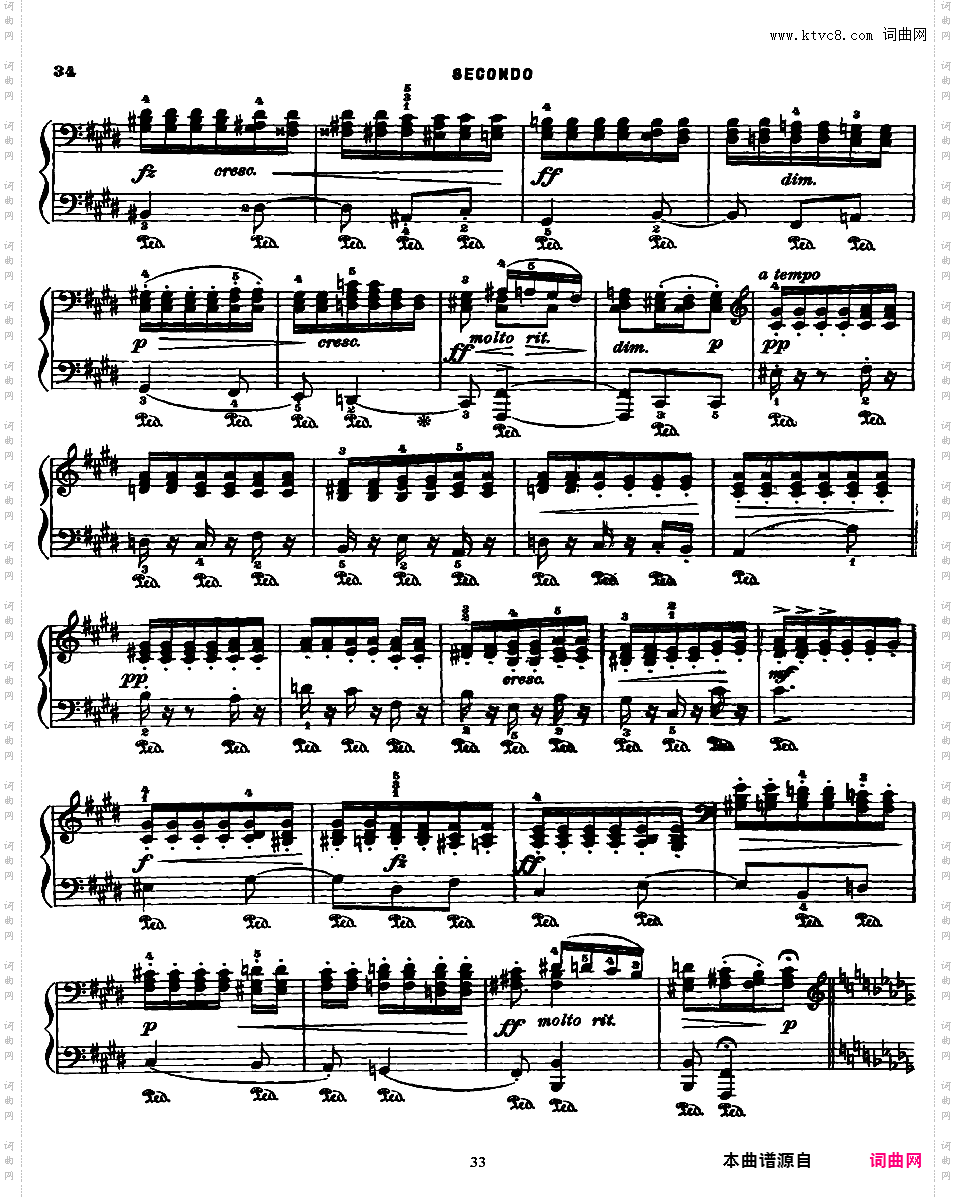 斯拉夫舞曲集 Slavonic Dances四手联弹Dvorak op072 Slavonic Dances 四手联弹