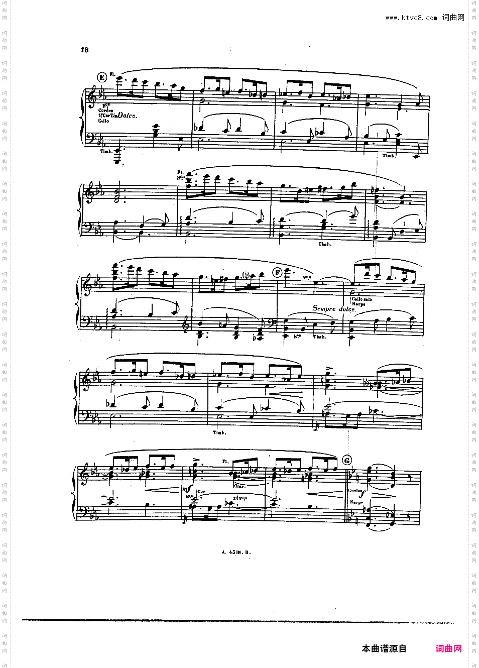 西西里舞曲 Sicilienne Op·78 - 钢琴独奏版