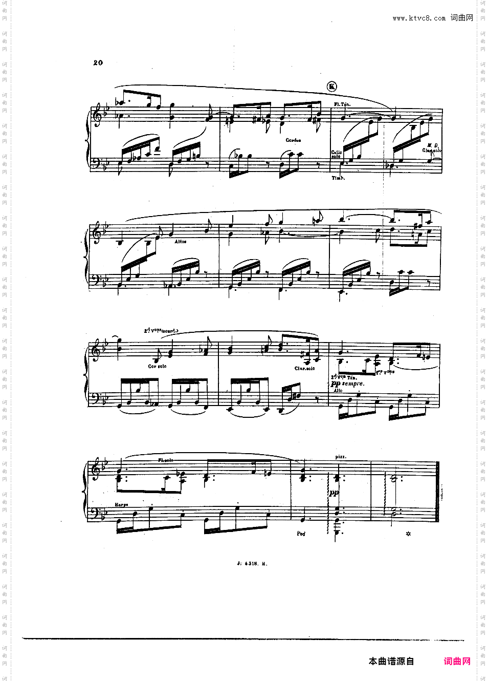 西西里舞曲 Sicilienne Op·78 - 钢琴独奏版