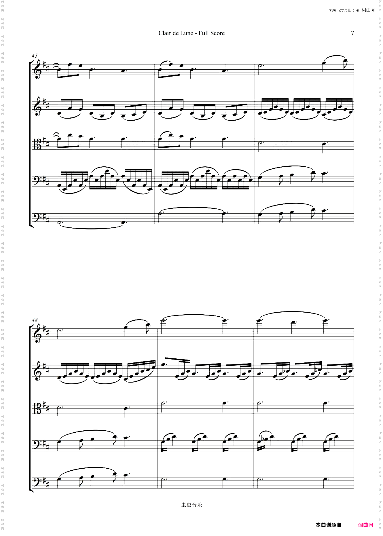《月光 Clair de lune》德彪西