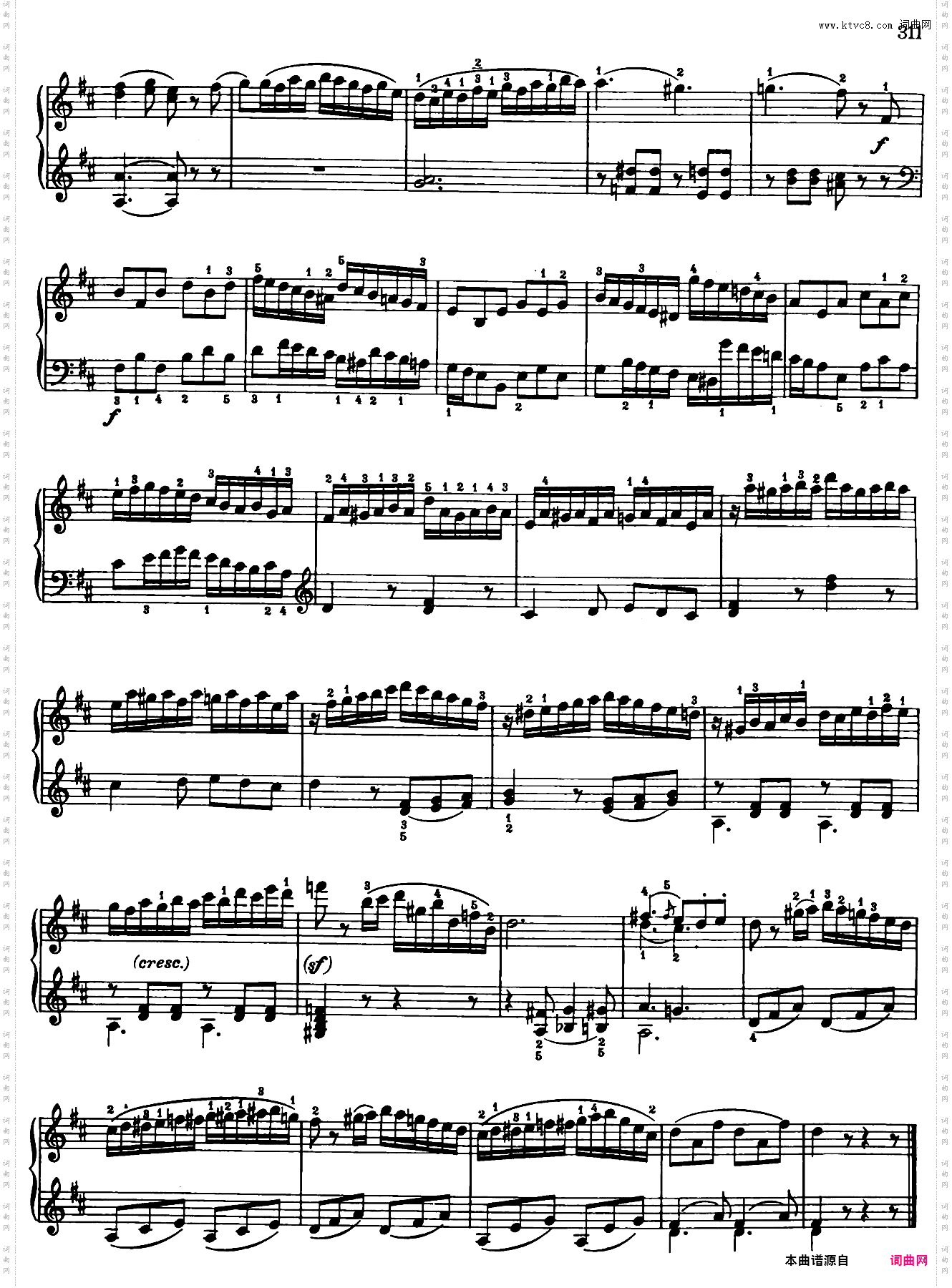 Sonata in D Major No·18 K·576