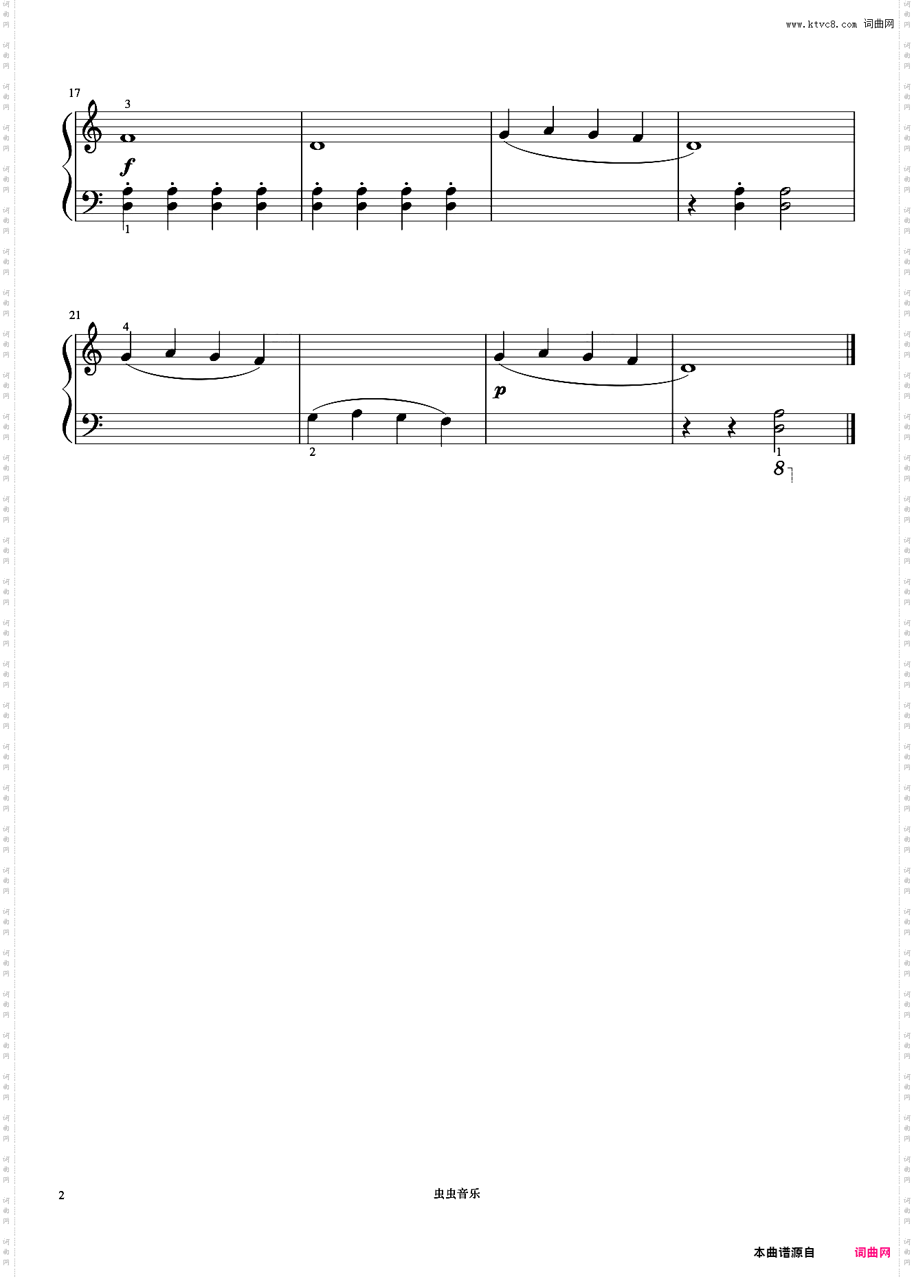 野牛的传说《菲伯尔钢琴基础教程 第2级 技巧和演奏》