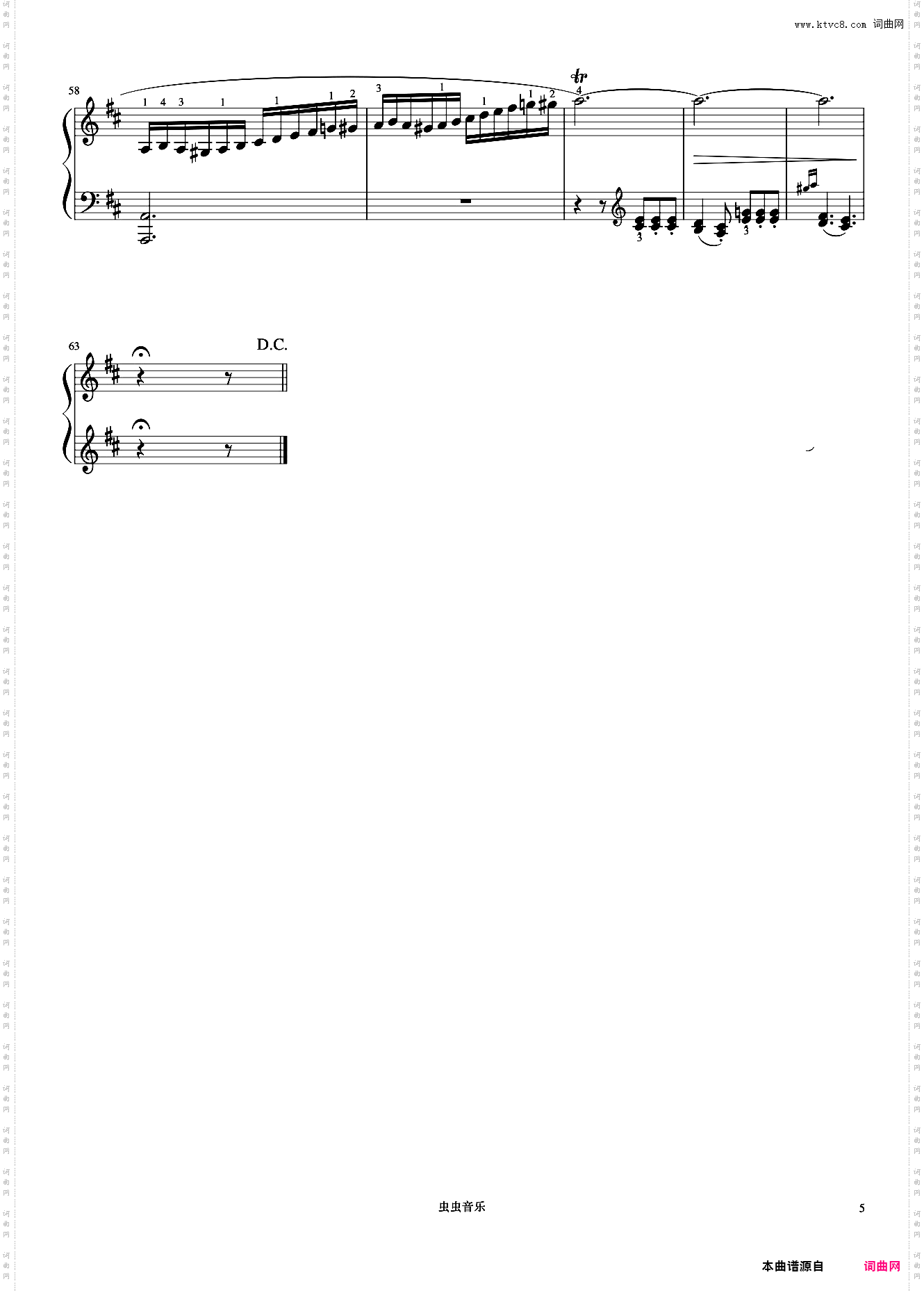 小奏鸣曲 Op·36 No·6 第二乐章《小奏鸣曲集》